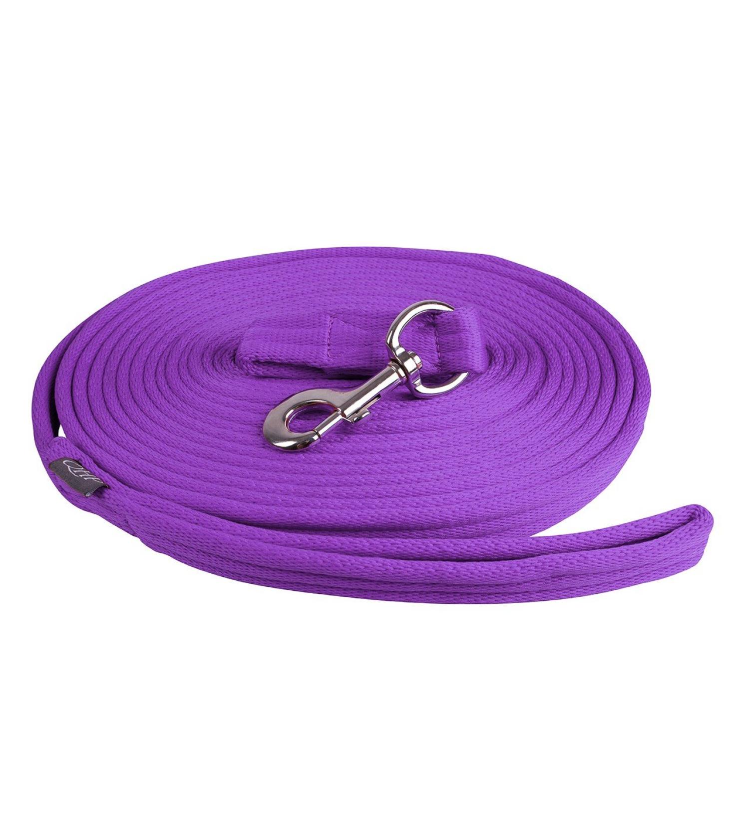 Lunging line lunge lead rope QHP 8m with bag 9 colors (purple)