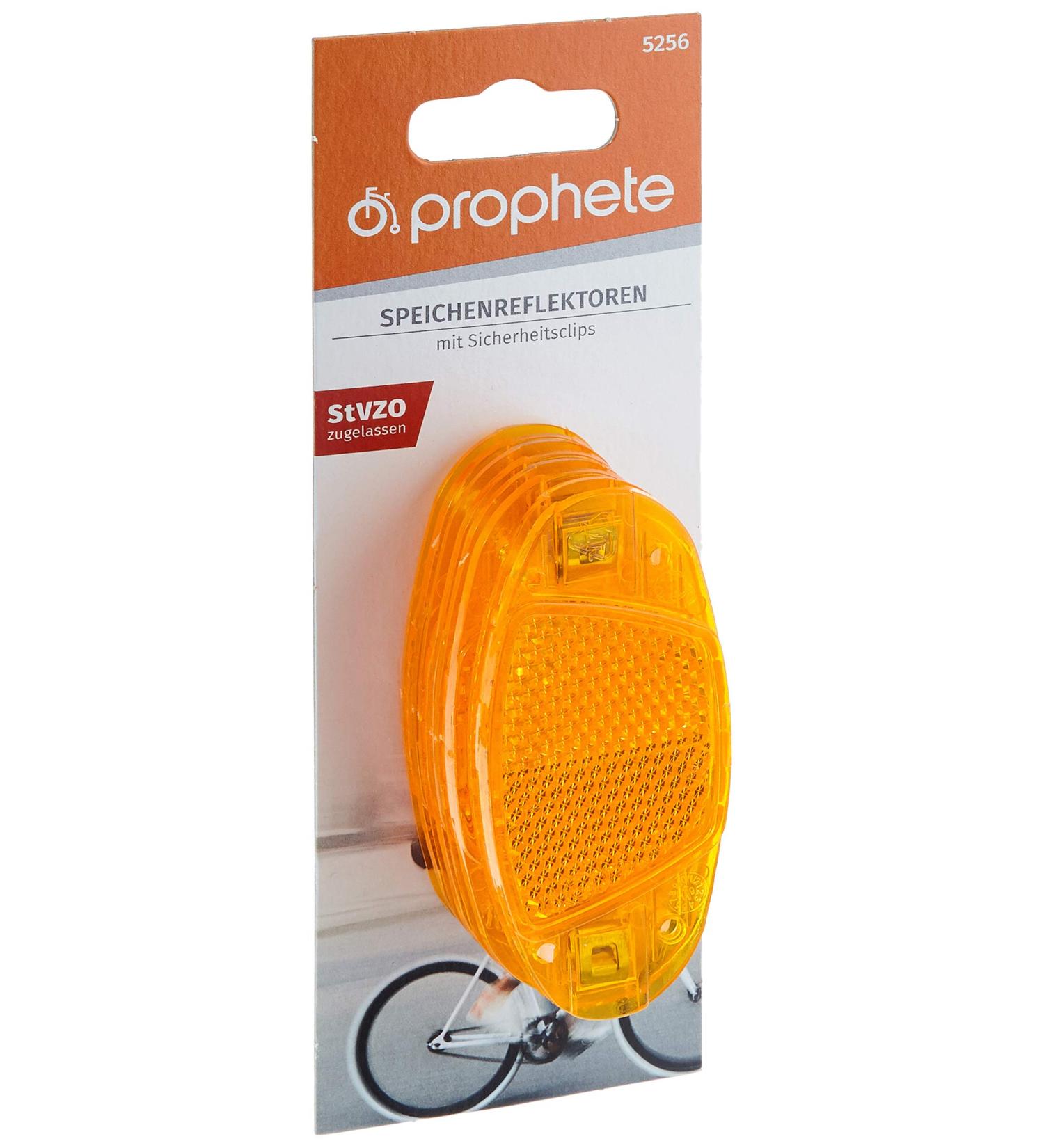 Prophet Spoke Reflectors for Bikes - 4 Orange Cat Eyes for Enhanced Night Visibility & Safety - Buy Online on SooperMarket.com