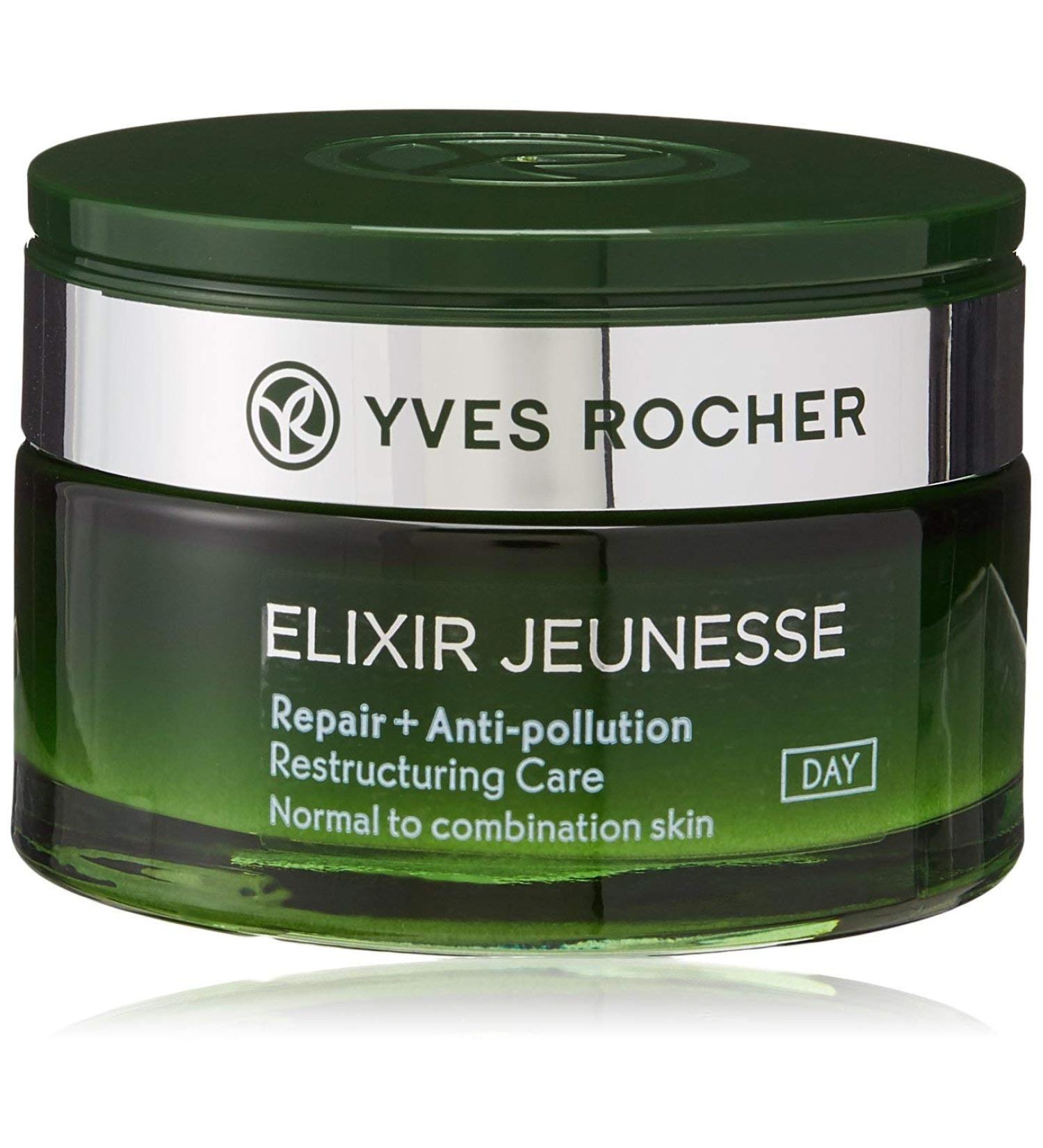 Yves Rocher Elixir Jeunesse Day Care Cream - Anti-Pollution Repair for Normal to Combination Skin | 50ml - Buy Online on SooperMarket.com
