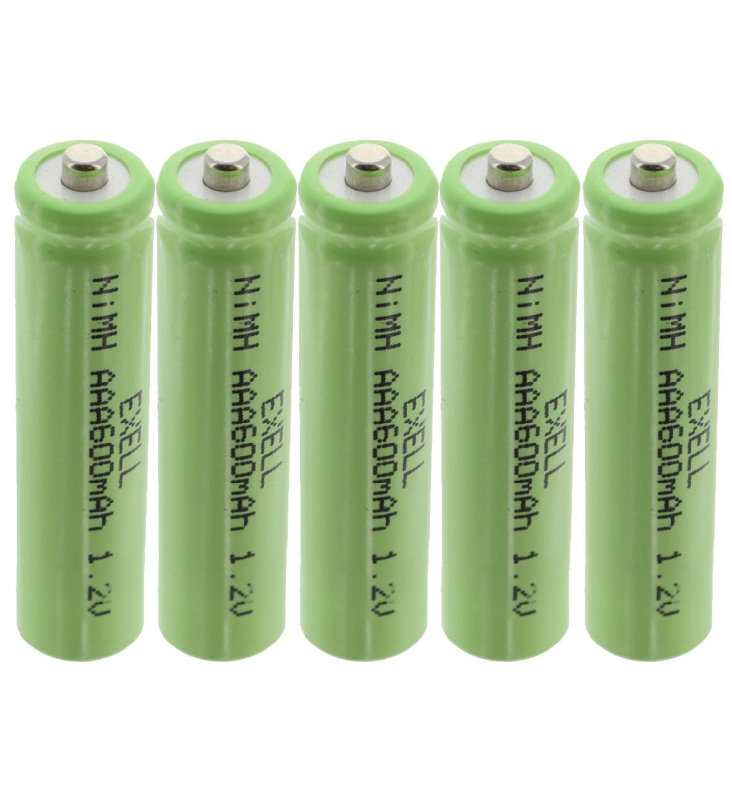 Buy 5x Exell 1.2V NIMH AAA 600mAh Rechargeable Batteries - Perfect for Telecoms Smart Grid RC Devices & More - Buy Online on SooperMarket.com