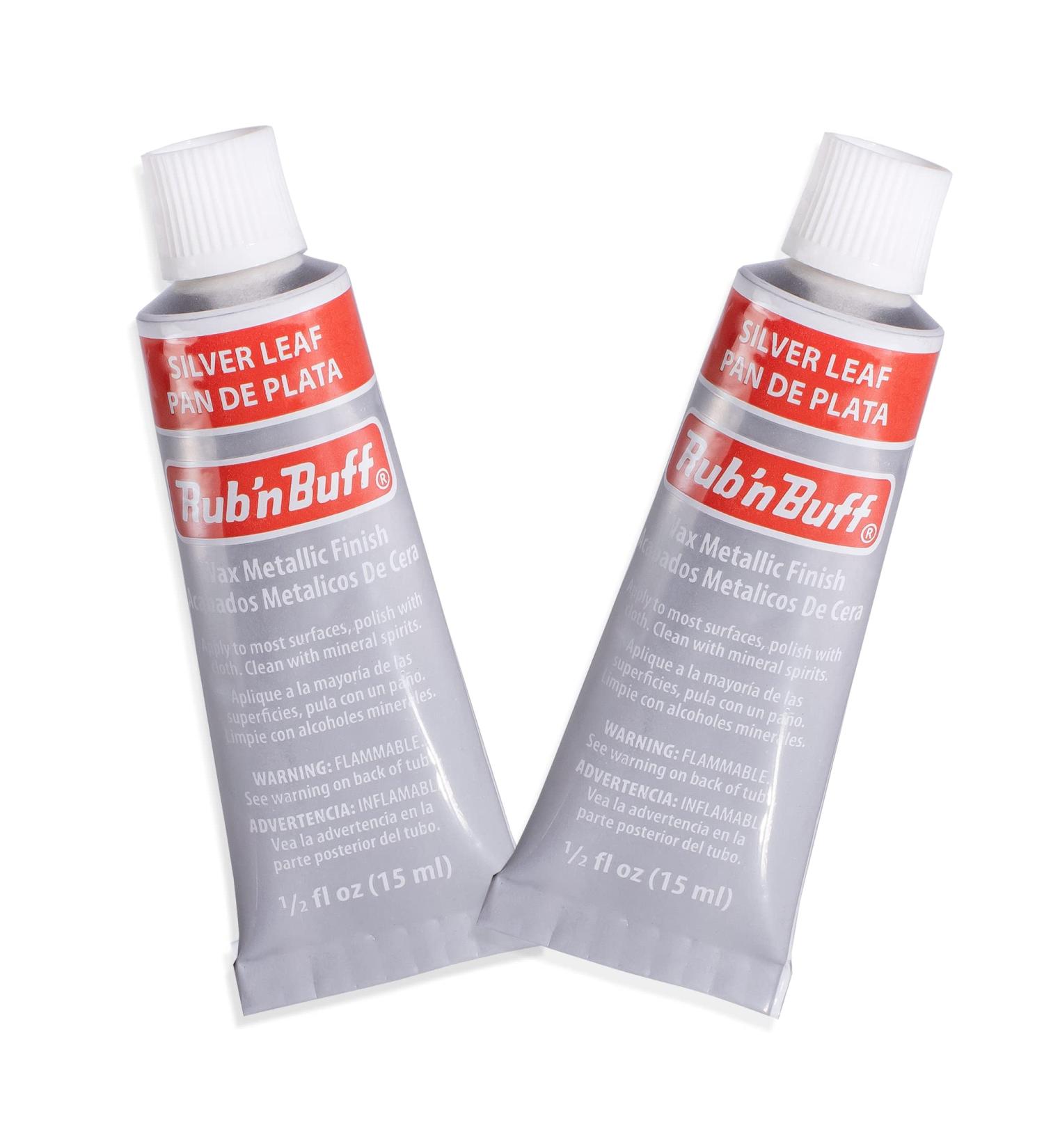 AMACO Rub n Buff Silver Leaf 15ml Tubes - Gilding Wax Set for Furniture Finishing - Pack of 2 - Buy Online on SooperMarket.com