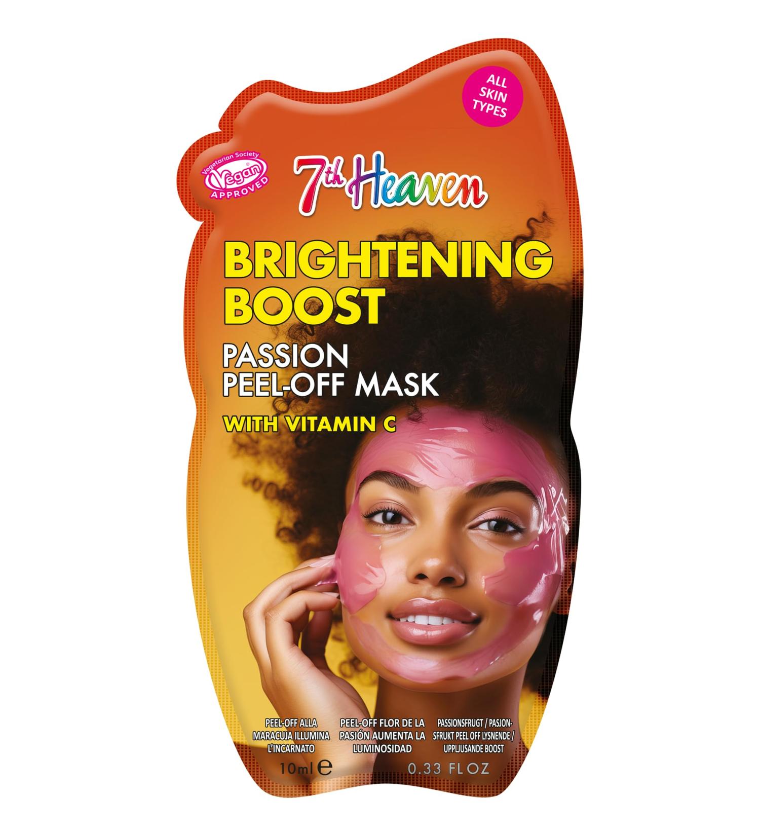 7th Heaven Passion Peel Off Face Mask with Vitamin C - Brightening Boost - All Skin Types - Buy Online on SooperMarket.com