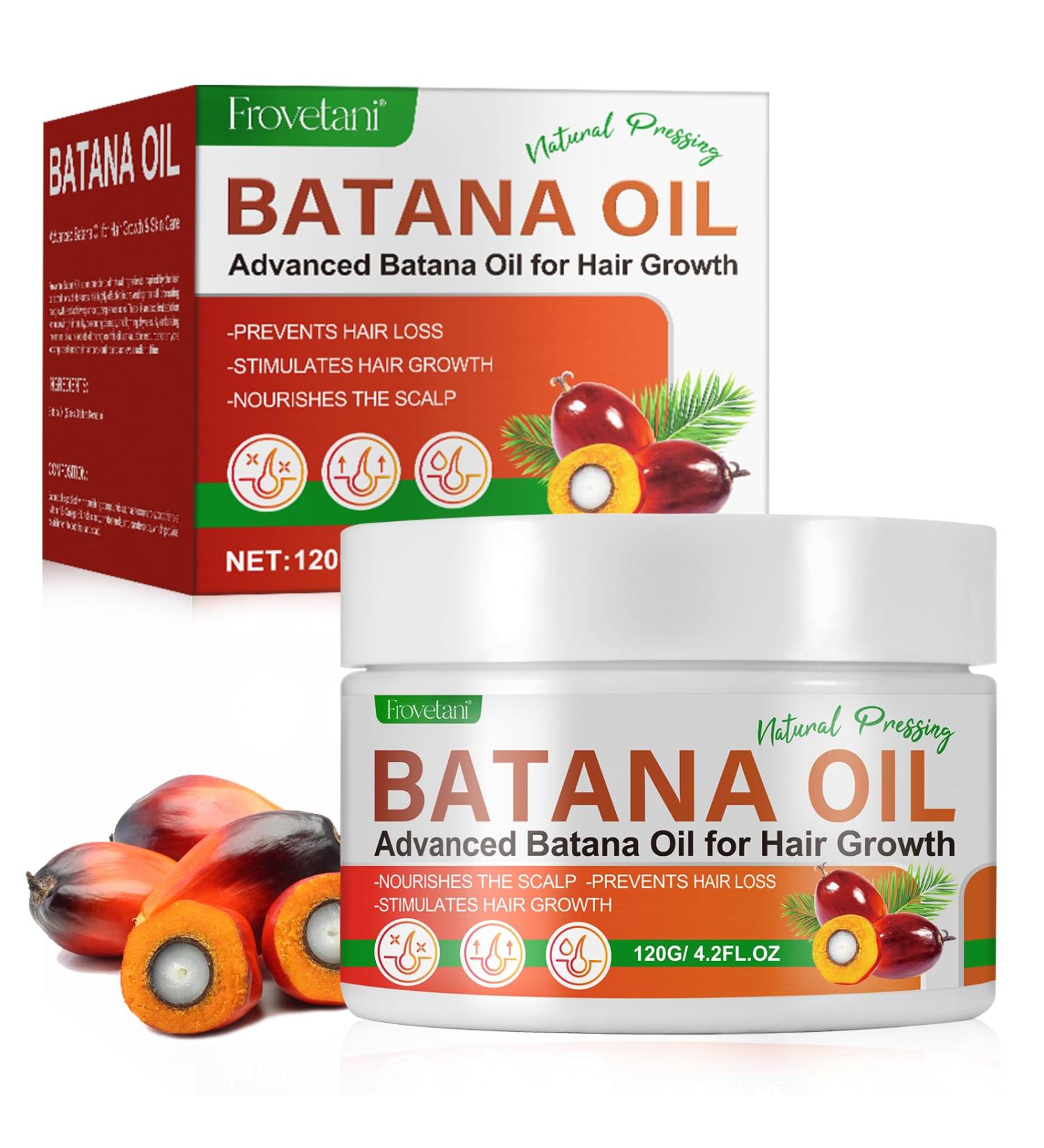 Organic Batana Oil for Hair Growth - 100% Natural Hair Mask & Scalp Treatment 120g for Repairing Damaged Hair & Skin - Buy Online on SooperMarket.com