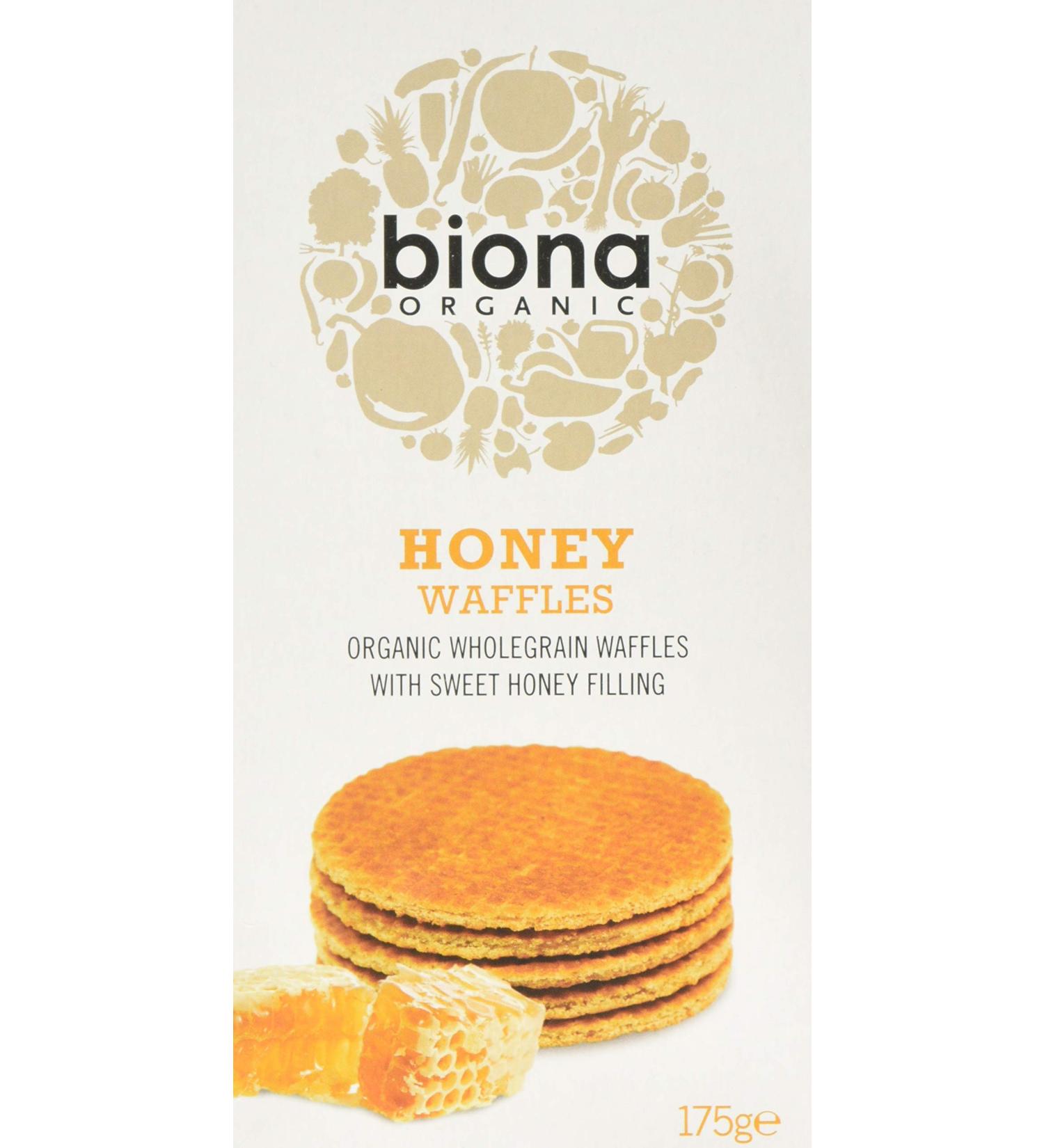 Biona Organic Honey Filling Waffles 175 g - Buy Online on SooperMarket.com