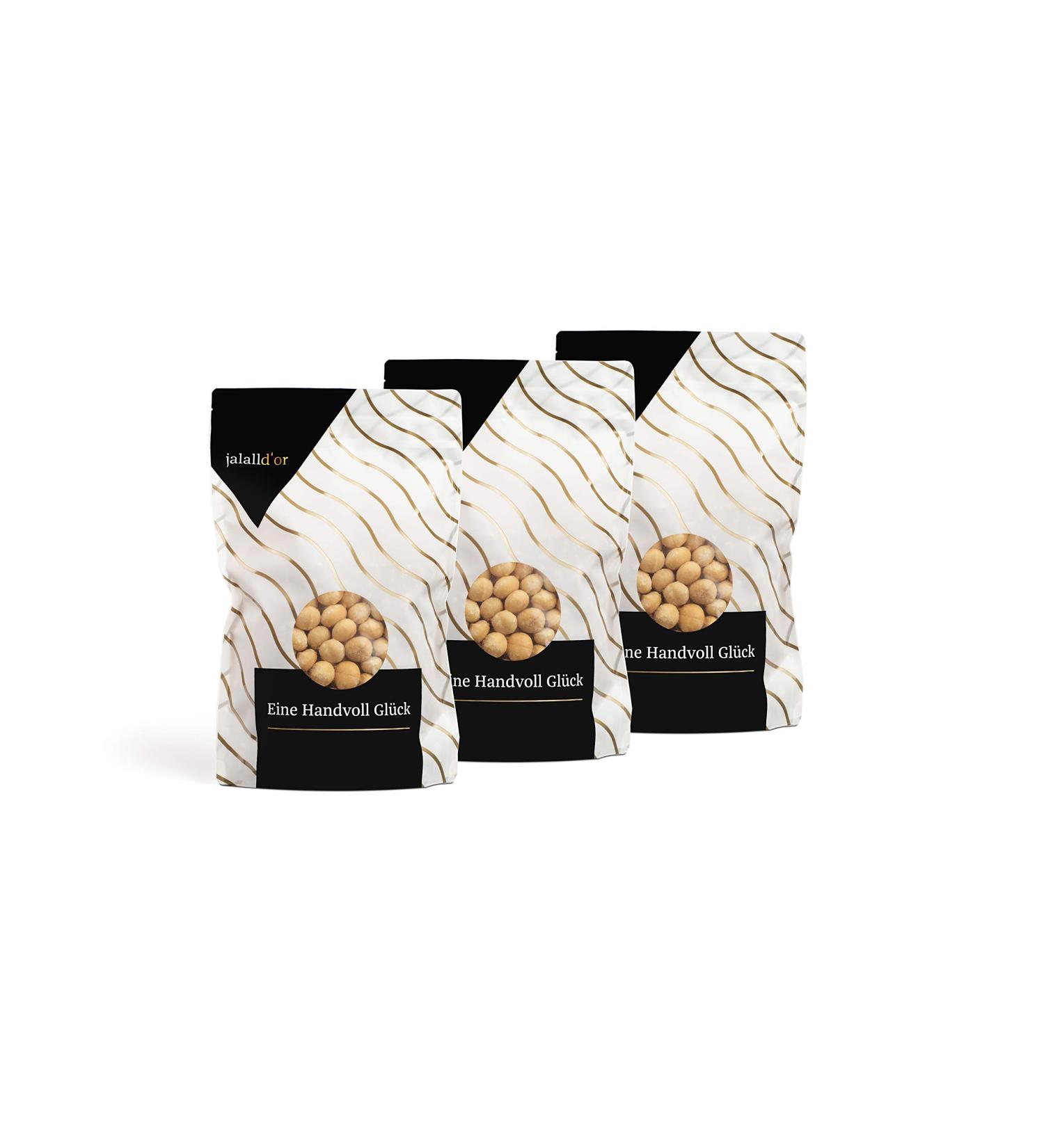 Buy Jalall D'or Macadamia Nuts - Raw Whole Unroasted Fair Trade from Kenya - 3x1 kg Pack - Buy Online on SooperMarket.com