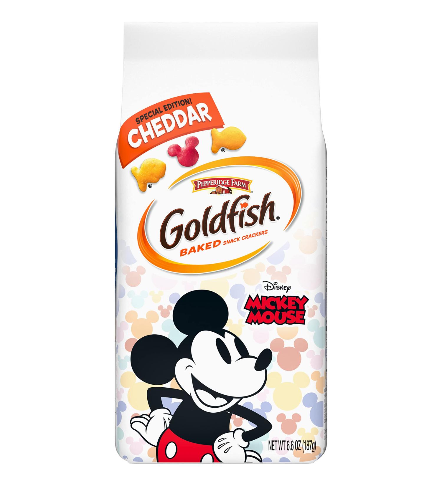 Pepperidge Farm Goldfish Cheddar Crackers Disney Mickey Mouse Special Edition 6.6 oz. Bag - Buy Online on SooperMarket.com