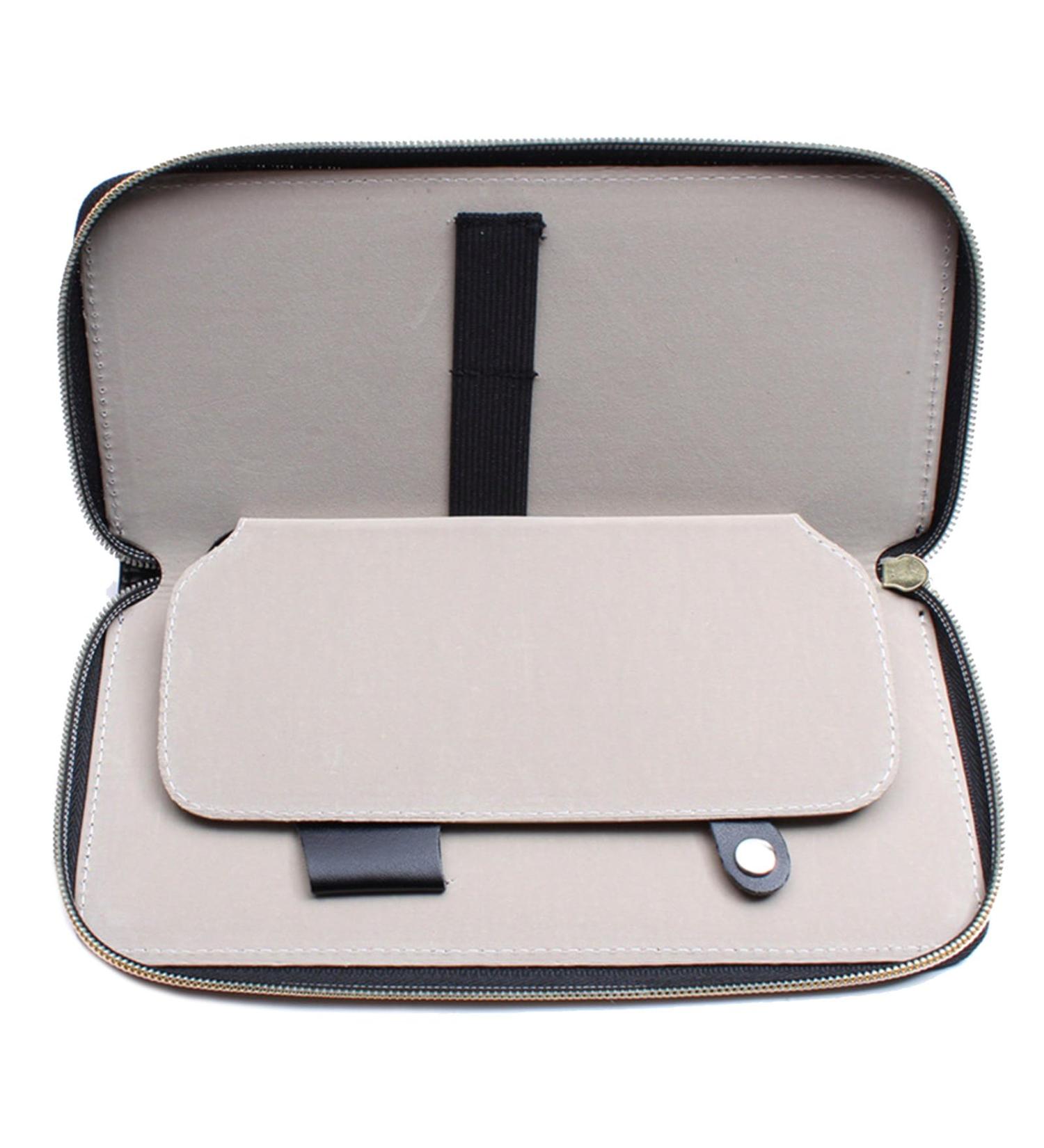 Handy Leather Scissor Pouch Accessory Organizer Essential Tool Storage for Hairdressing Suitable for a Variety of Hairstyles and Cutting Techniques - Buy Online on SooperMarket.com