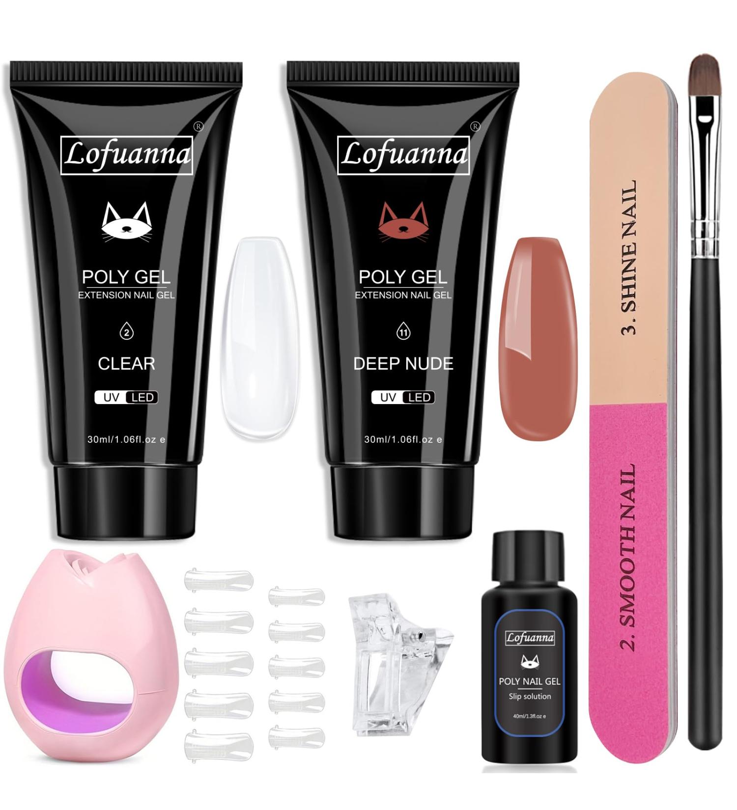 Ultimate Poly Gel Nail Kit - Acrylic Gel Polygel Set with Manicure Tools for Stunning Nail Extensions | Ideal for Women - Buy Online on SooperMarket.com