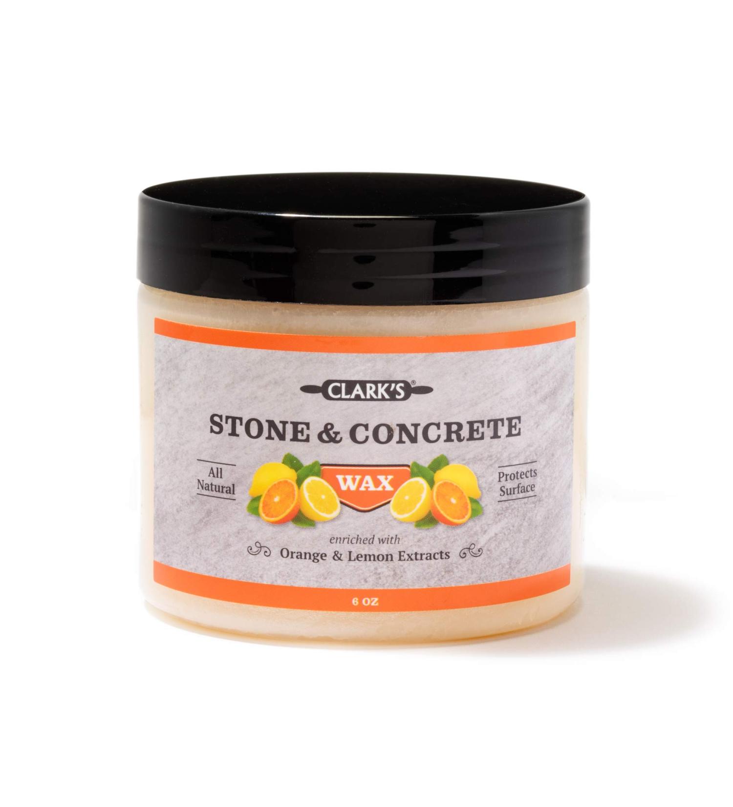 CLARKs Natural Stone Wax | Seal & Protect Soapstone, Slate, Concrete | Carnauba & Beeswax | Kitchen & Bath Countertops | Lemon & Orange Extract | 6oz - Buy Online on SooperMarket.com