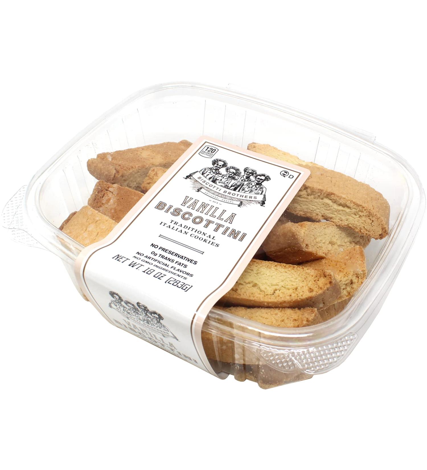 Biscotti Brothers Bakery Vanilla Biscottini - 10 Ounce | Premium Italian Cookie - Buy Online on SooperMarket.com