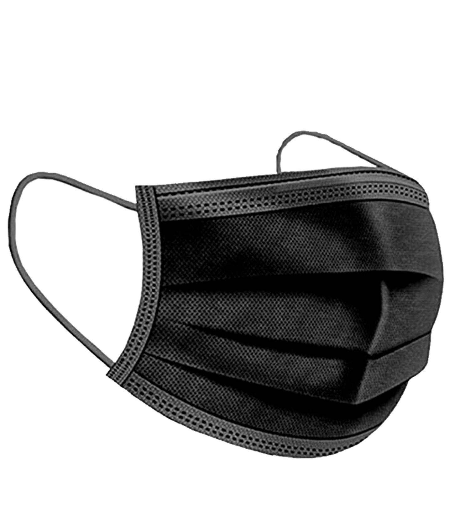 iCOOLIO Surgical Masks - Medical Face Masks (Black) | Disposable 50 Pack International Shipping - Buy Online on SooperMarket.com