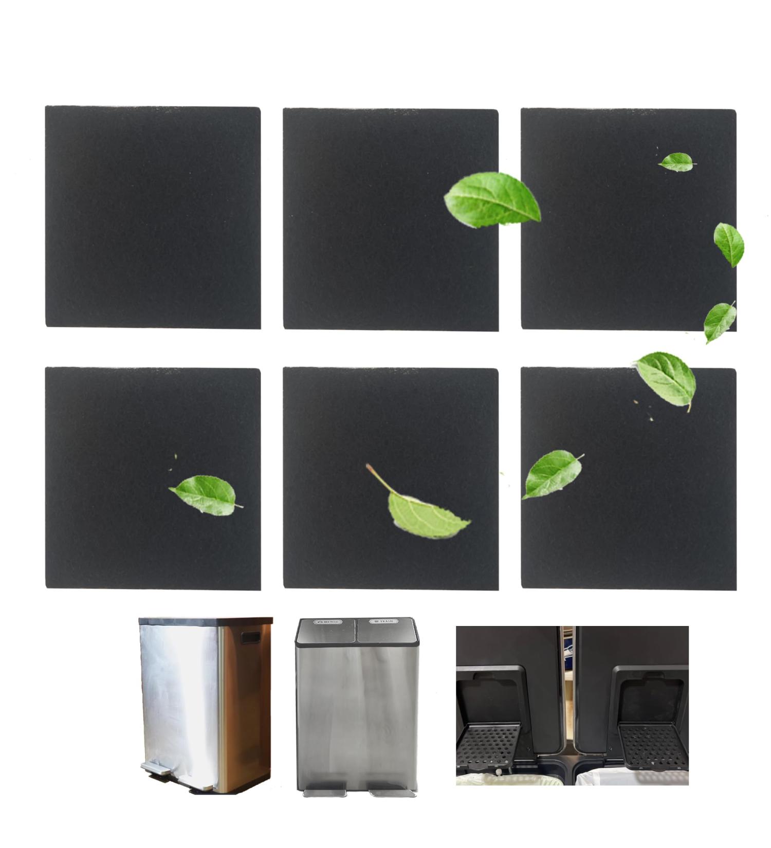 Purifylogix Odor-Absorbing Filter Refill Packs for Simpli-Magic Trash Can | Activated Carbon Deodorizers | Compatible with Built-In Odor Filter (Square 6 Pack) - Buy Online on SooperMarket.com