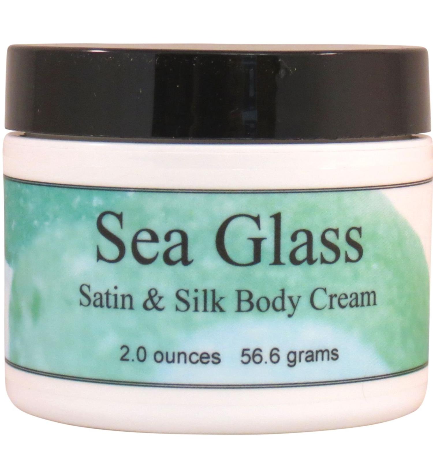 Eclectic Lady Sea Glass Body Cream - Hydrating Satin & Silk Lotion with Shea Butter Aloe & Vitamin E - 2 oz Handcrafted in USA - Phthalate-Free | Perfect Gift for Women - Buy Online on SooperMarket.com