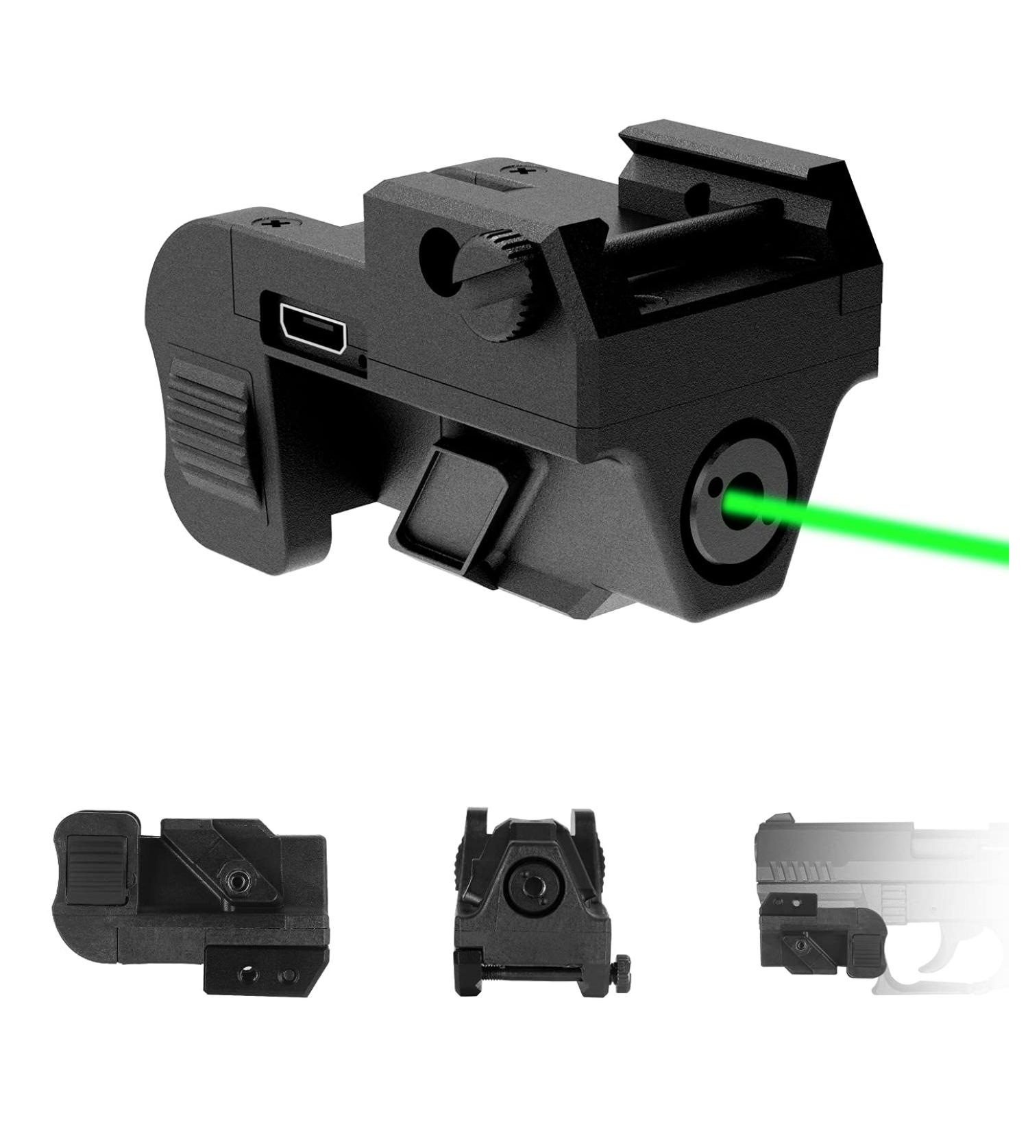 XYH-Win Low Profile Green Tactical Laser Sight | USB Rechargeable | for Taurus G2C G3C | Ambidextrous Control | Class IIIA 5mW - Buy Online on SooperMarket.com