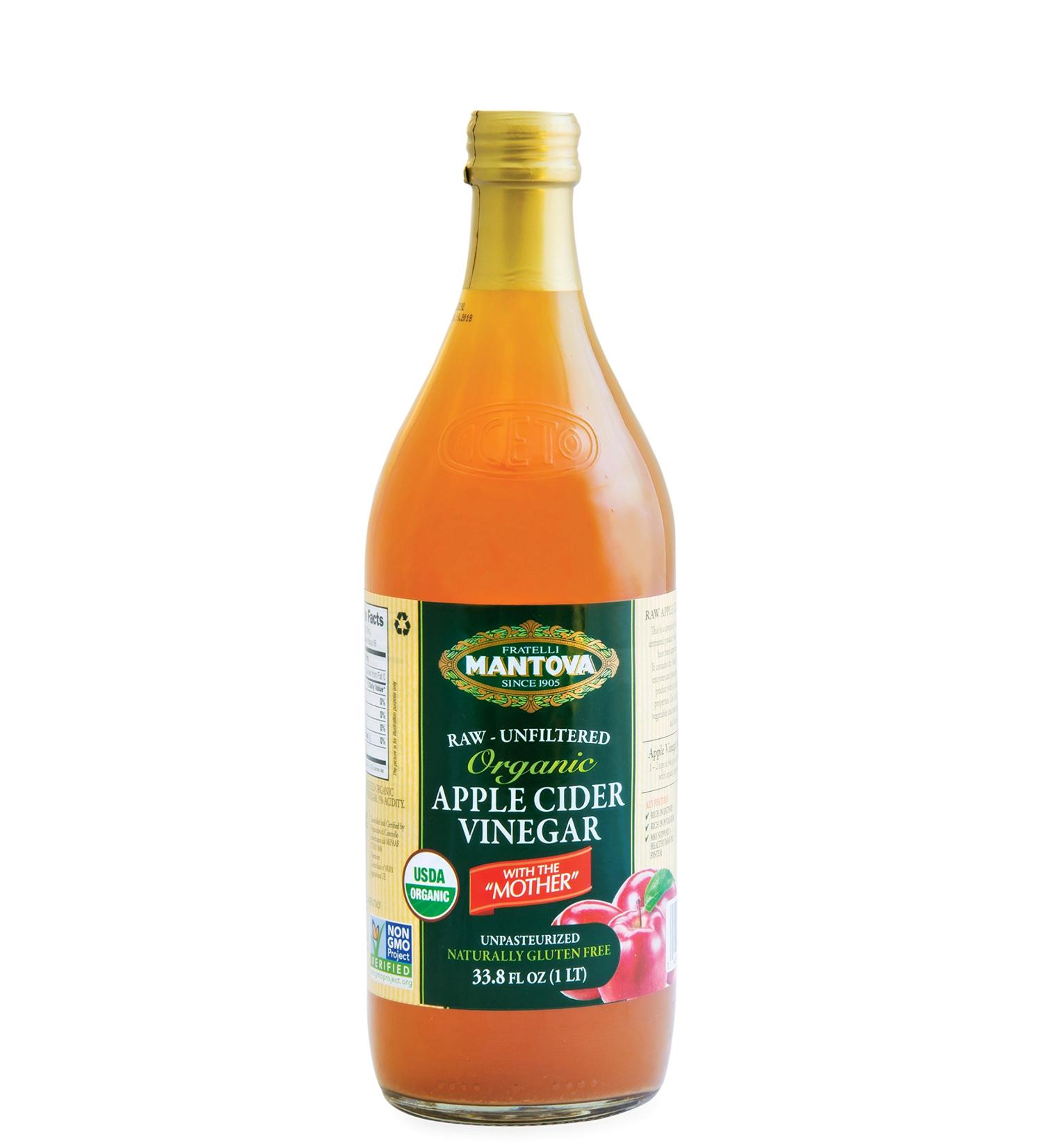 Raw-unfiltered Organic Apple Cider with "The Mother" 34 Oz (Pack of 2)