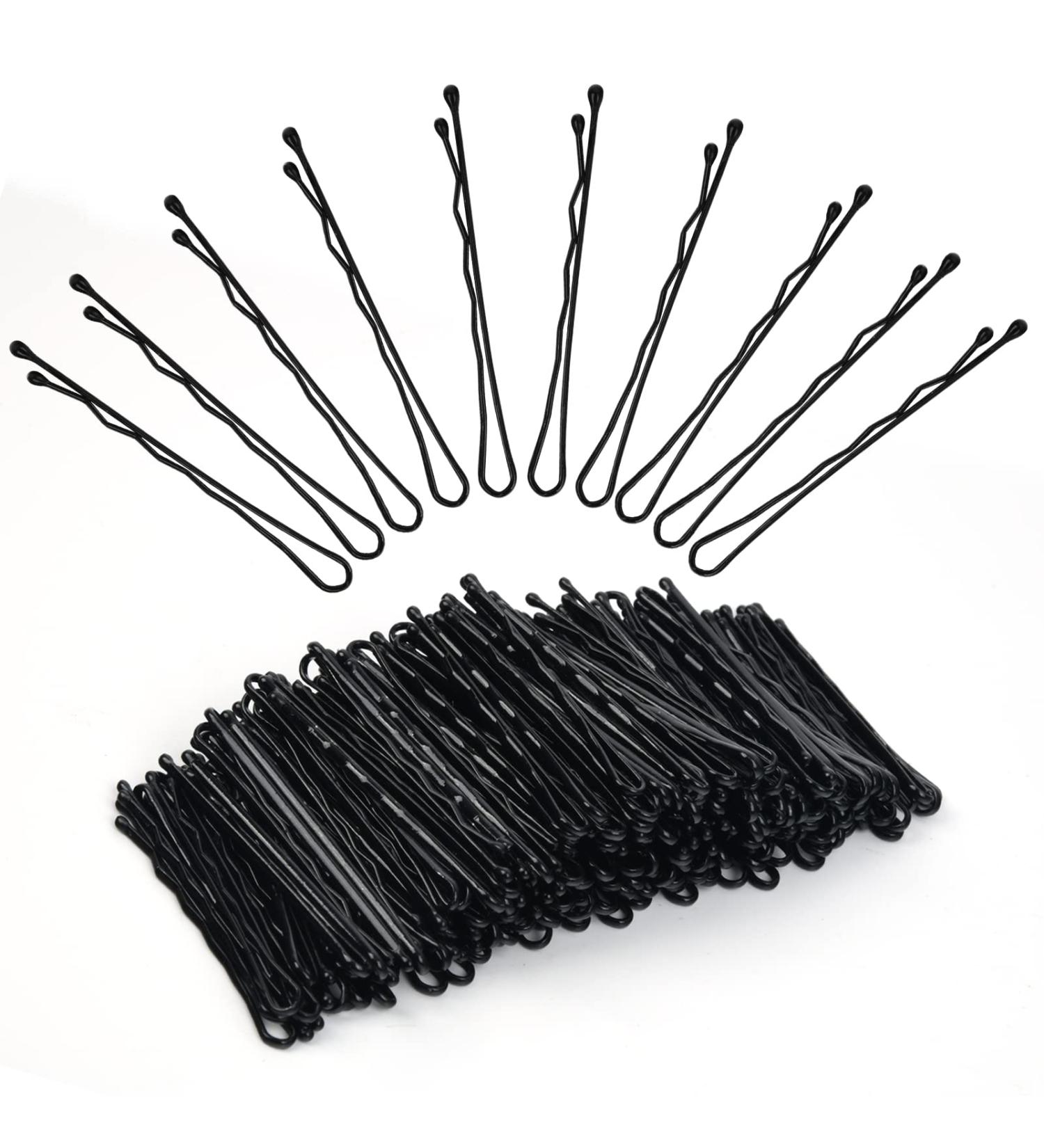 Vlasy 220 Count Black Wave Style Bobby Pins - Invisible Hair Clips Bulk for Women and Girls - Hair Grips for All Hair Types - Buy Online on SooperMarket.com
