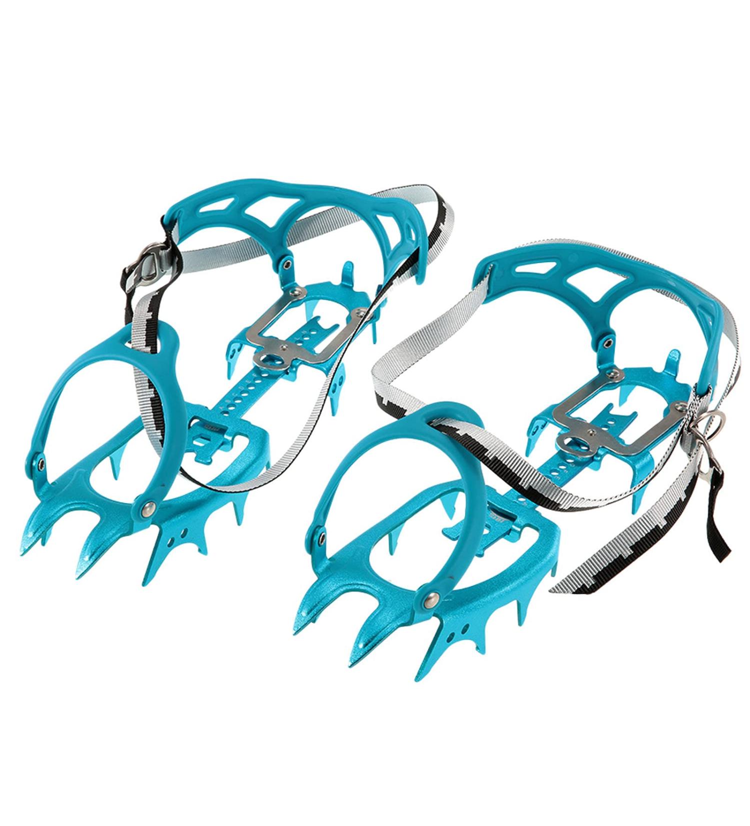 Blue BRS-S3 Ultralight 14 Teeth Aluminium Crampons for Ice Climbing - Buy Online on SooperMarket.com