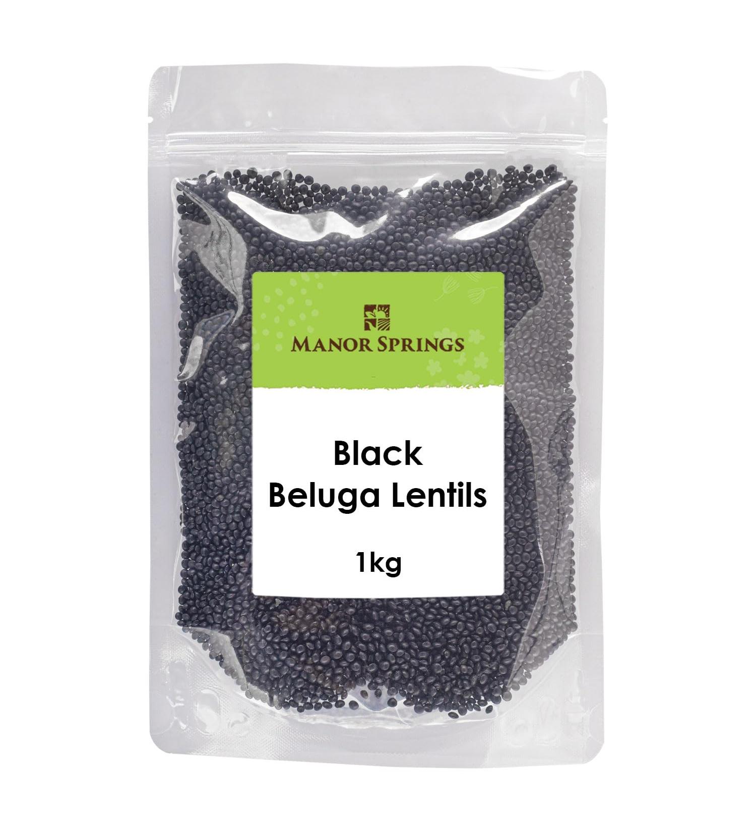 Black Beluga Lentils 1kg by Manor Springs - Buy Online on SooperMarket.com