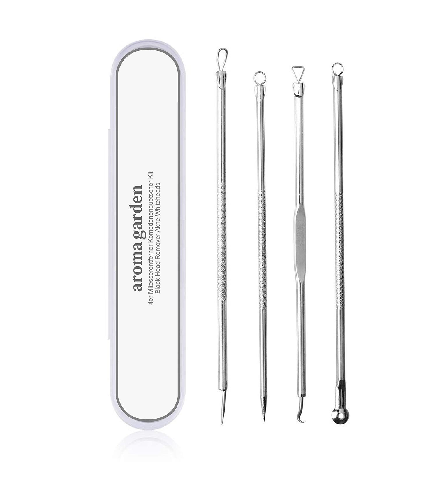 Blackhead Remover Comedone Squeezer Set Blackhead Remover Pore Cleanser Facial Cleansing Pimples Acne Whiteheads Blackhead Remover Kit with Box of 4 - Buy Online on SooperMarket.com