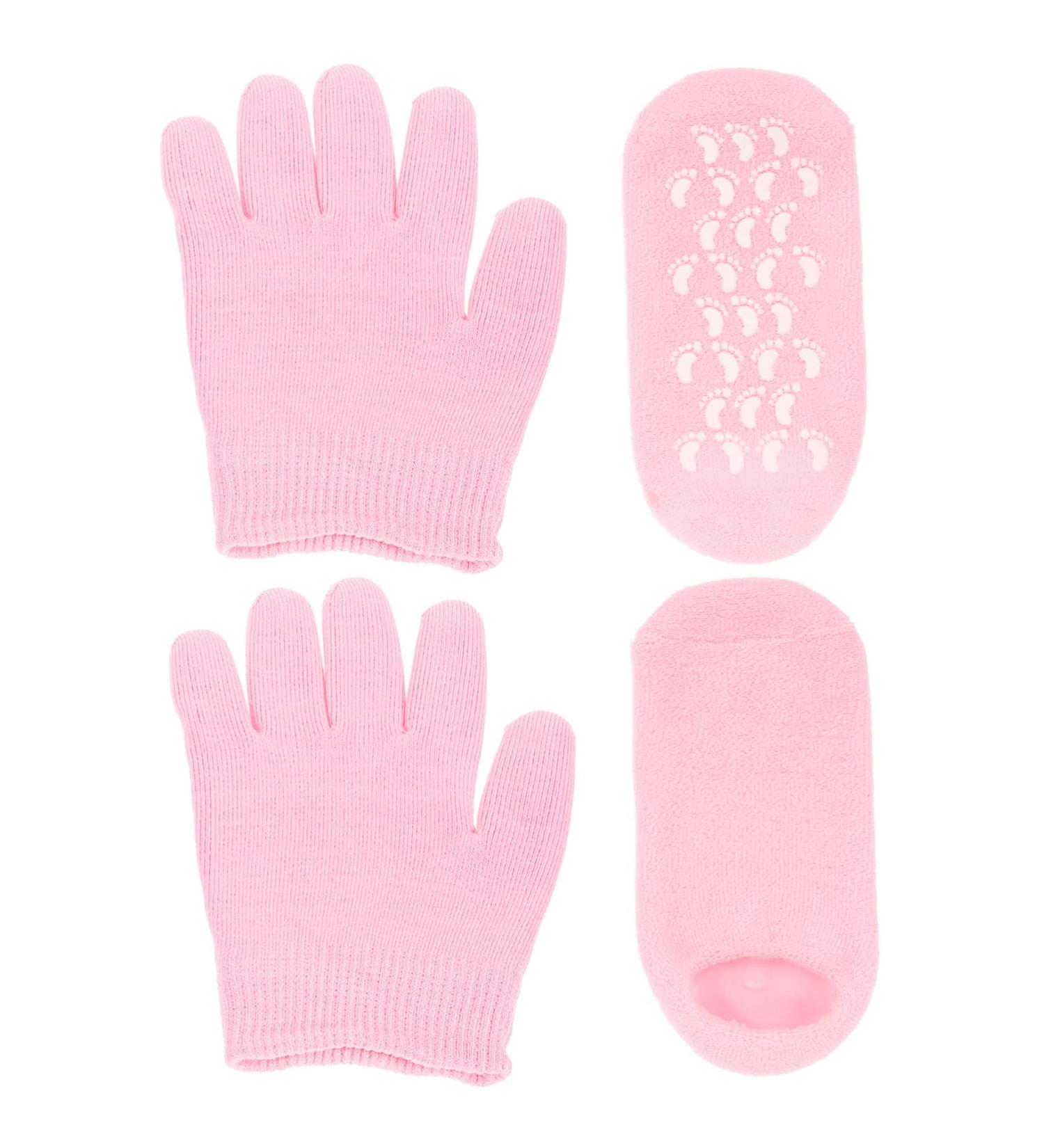 COOLHIYA 1 Set Moisturizing Gloves & Socks spa Gloves Men Essential Oils Hand lotions Men Lotion Hydrating Lotion Mittens for Men Pink Lotion Socks Polyester and Gel Dry Hands Man - Buy Online on SooperMarket.com