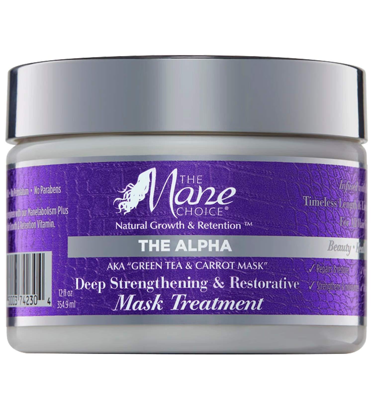 Mane Choice Alpha Green Tea & Carrot Hair Mask - 12 oz Strengthening Treatment - Buy Online on SooperMarket.com