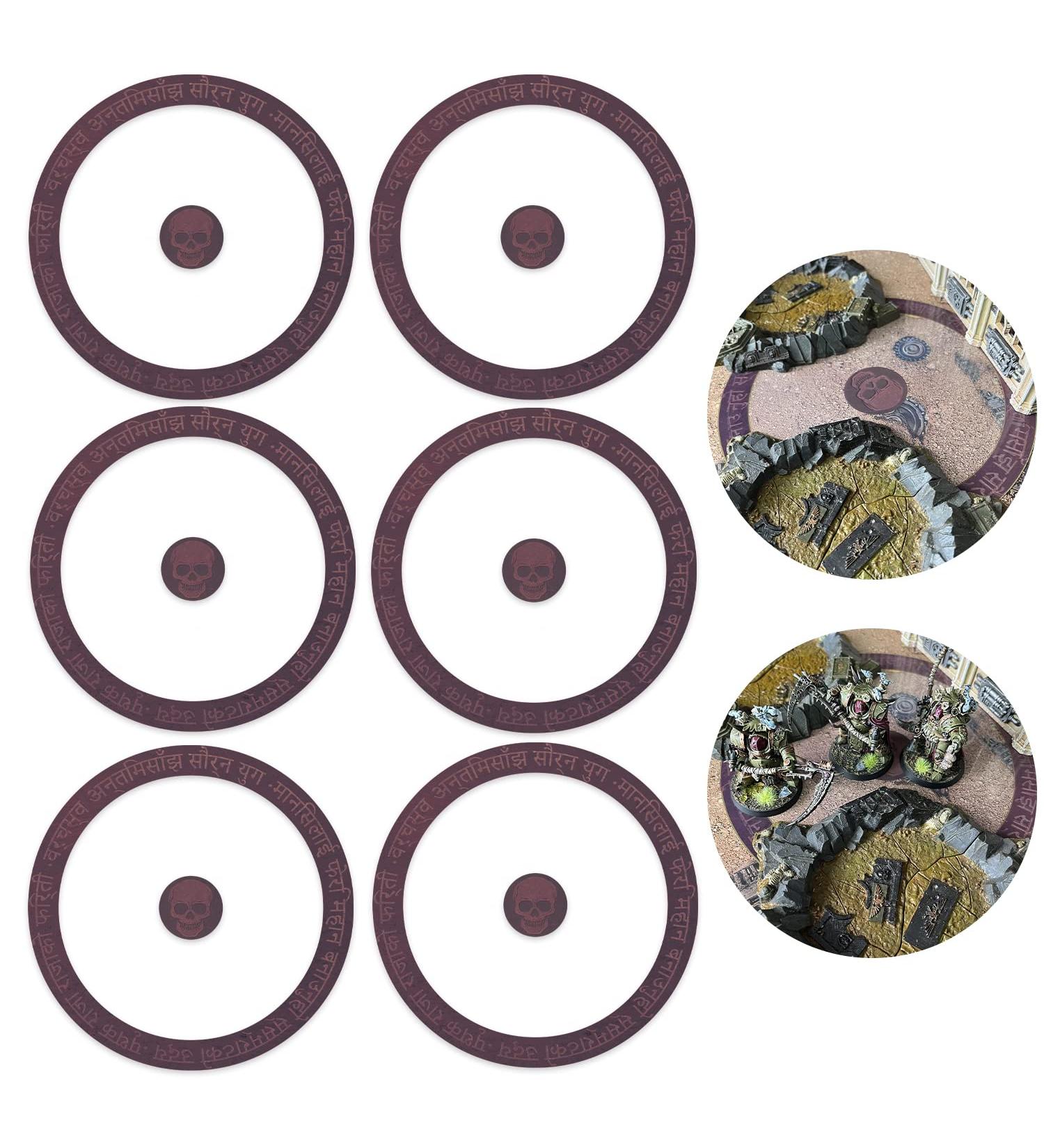 Jucoci Objective Point Markers 6PCS Set Objective Marker Compatible with WH40k Wargame (Miniature Not Included)  Red - Buy Online on SooperMarket.com