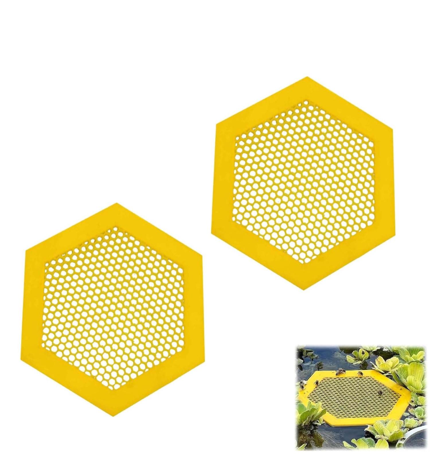 Colorful Bee Watering Station Bee Waterer and Butterfly Water Stations Floating Bee Island Use for Bee Cups for Garden Bee Water Catcher Cups for Thirsty Pollinators(Color:2pcs Yellow) - Buy Online on SooperMarket.com