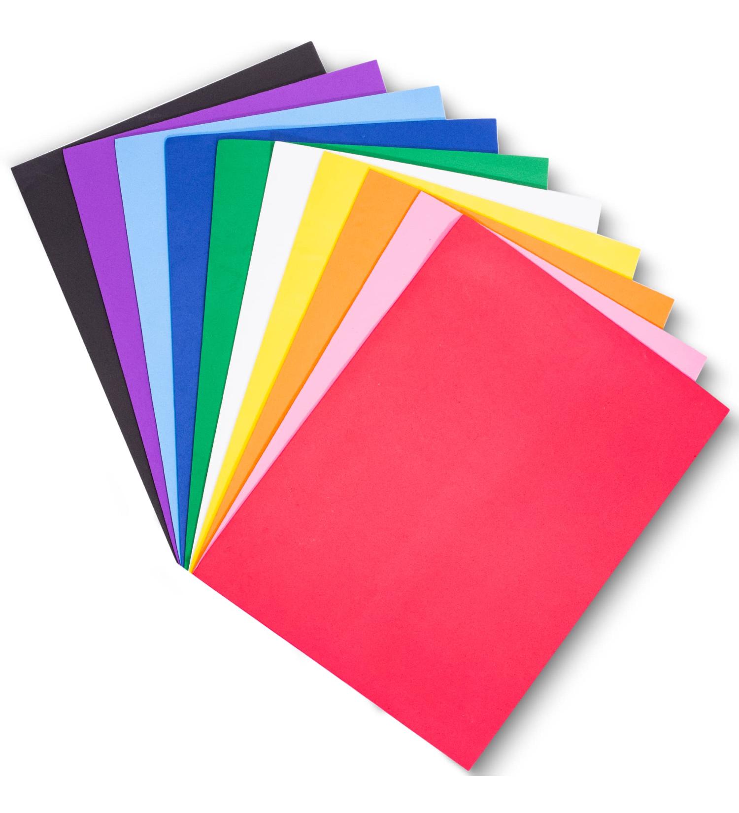 EVA Foam Sheets 9x12 Inch 2mm Thick - 10 Colorful Sheets for Arts and Crafts by ACTIVITYya - Buy Online on SooperMarket.com