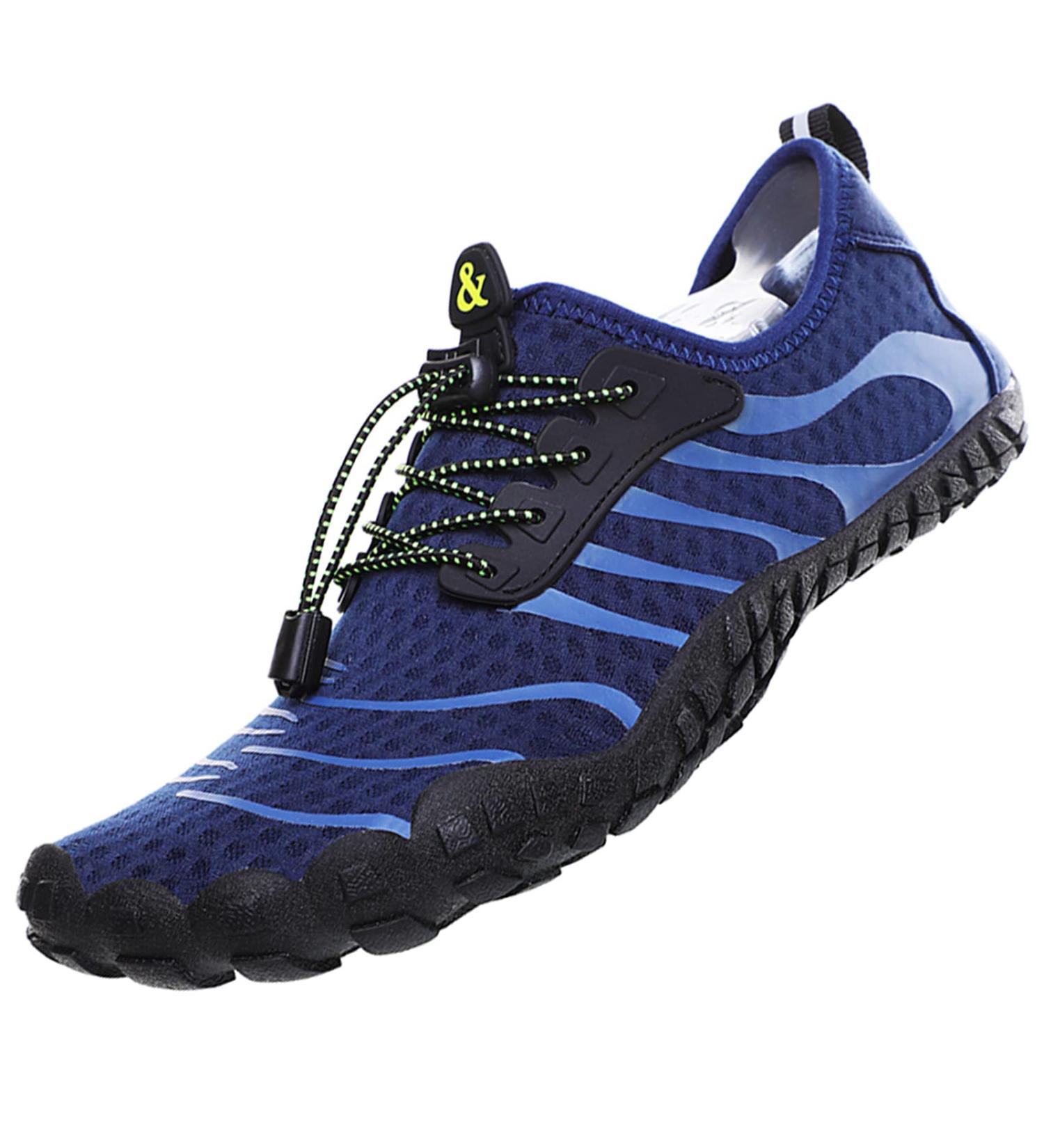 Unisex Fast-Drying Water Shoes for Men & Women - Beach Pool and Kayaking - Drainage Holes - Sizes 36-46 EU - Blue - Buy Online on SooperMarket.com
