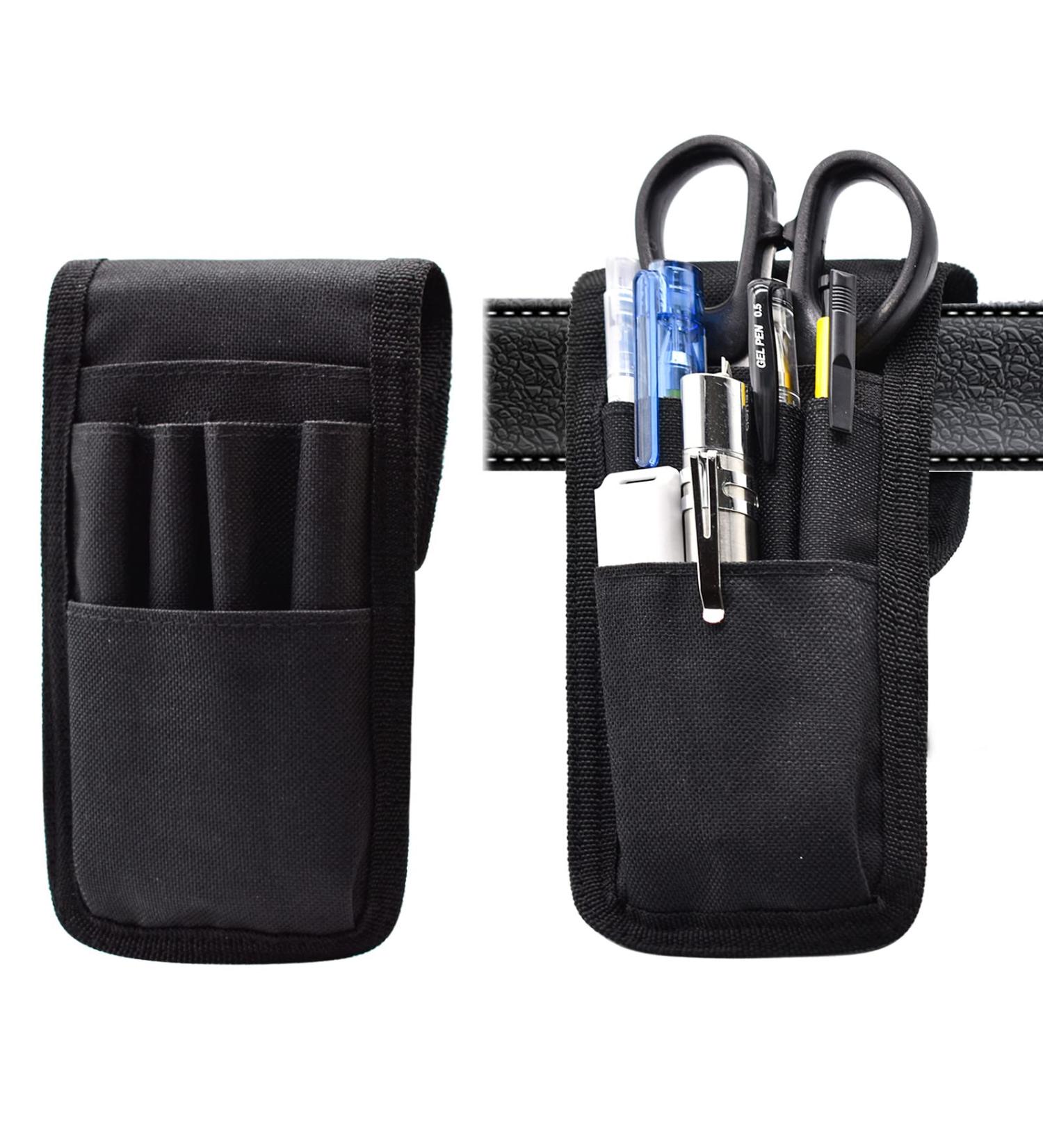 KATOLK 2 Pcs Belt Pen Holder  Multifunctional Adjustable Tactical Pencil Pouch  Detachable Military Duty Pencil Sleeve Case  Can Hold Pens  Rulers and Scissors  Black - Buy Online on SooperMarket.com