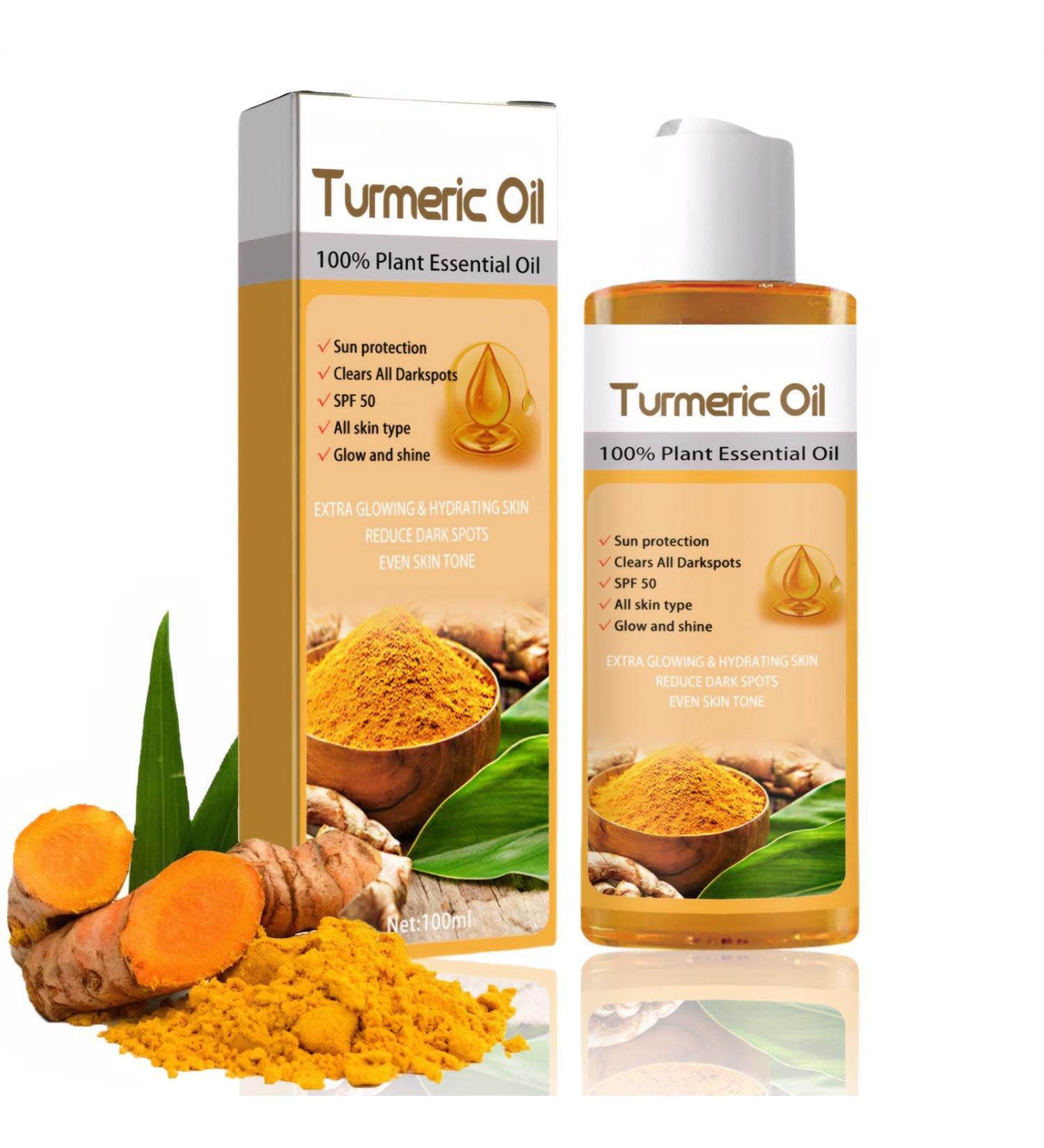 VEROA Turmeric Face Serum Oil - Natural Organic Hydrating Anti Wrinkle Serum Facial Oil With Turmeric Extract & Avocado Oil - Reduce Wrinkles Skin Brightening for All Skin Types - 100Ml - Buy Online on SooperMarket.com