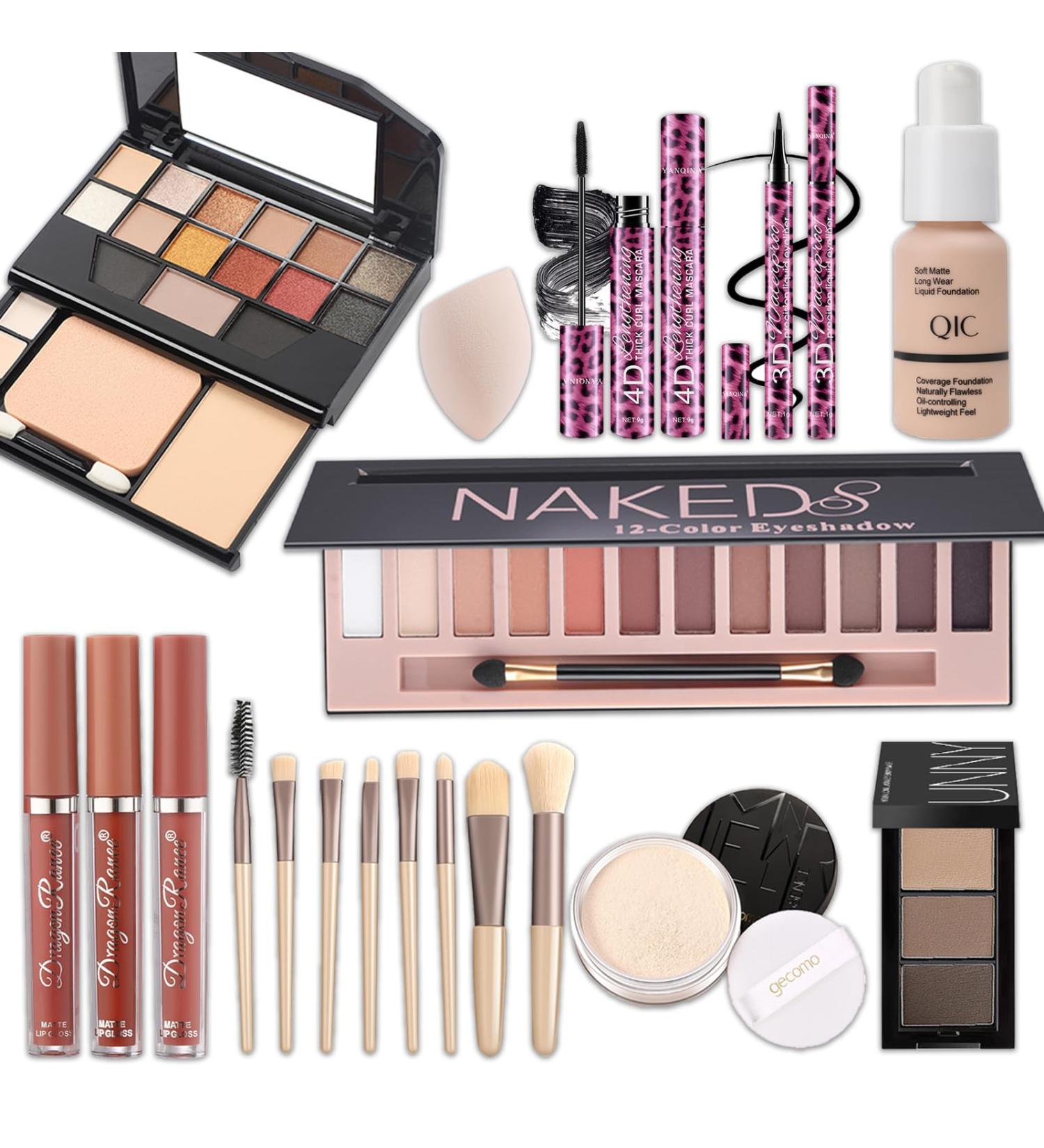 Shefave Makeup Sets for Women All in One Make Up Kit - Full Makeup Sets for Girls Teenagers with Eyeshadow Palette Lip Gloss Concealer Foundation Makeup Brush Makeup Gift Set Makeup Starter Kit Set 03 - Buy Online on SooperMarket.com