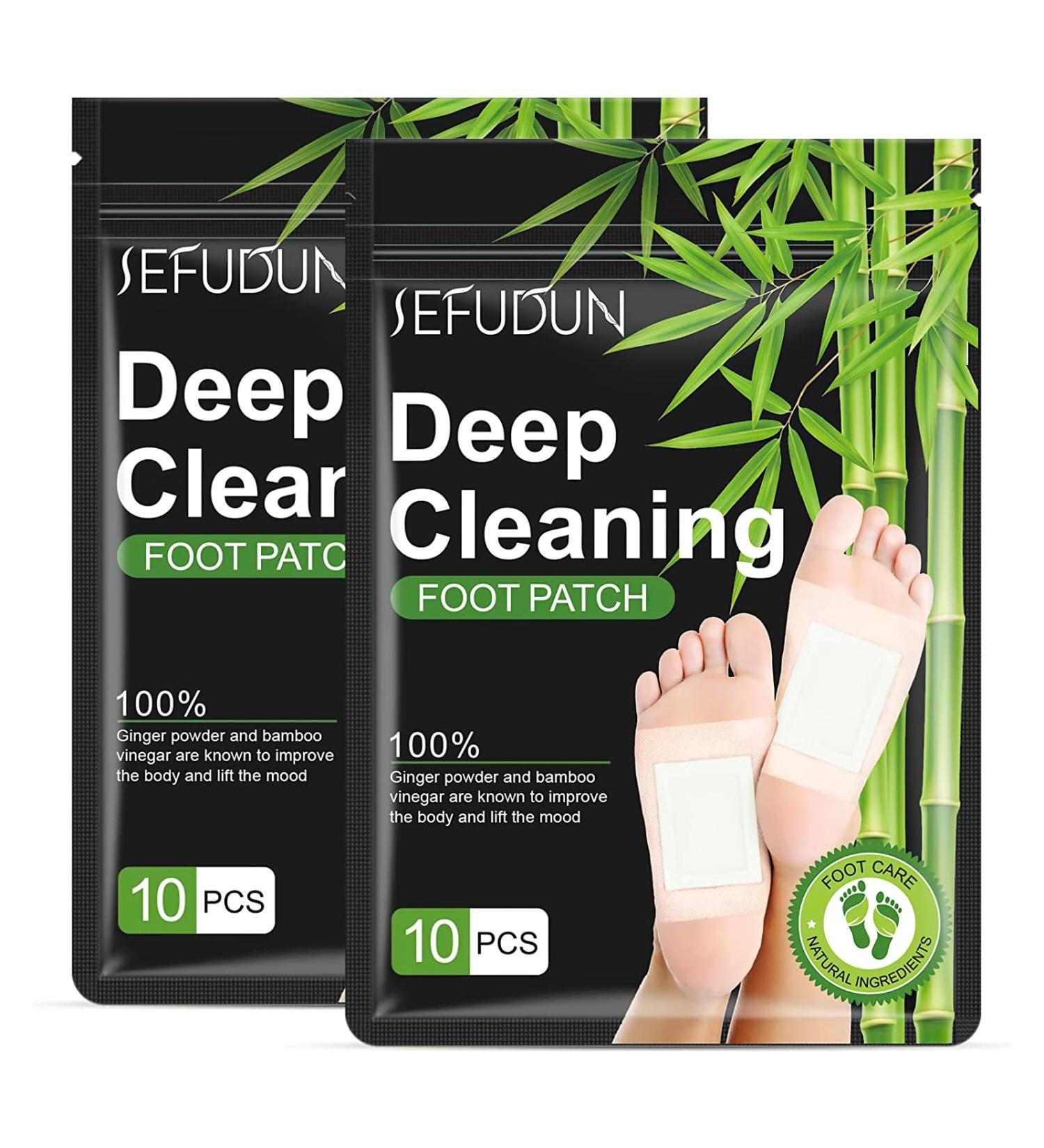 MIELIKKI 20Pcs Natural Bamboo Foot Pads for Foot Care, Improved Sleep, Stress Relief, and Fatigue - Safe & Easy to Use - Buy Online on SooperMarket.com