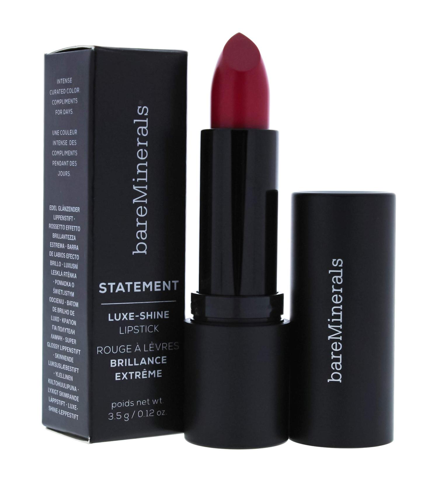 BareMinerals Statement Luxe Shine Lipstick Alpha - 0.12 Ounce - Buy Online on SooperMarket.com