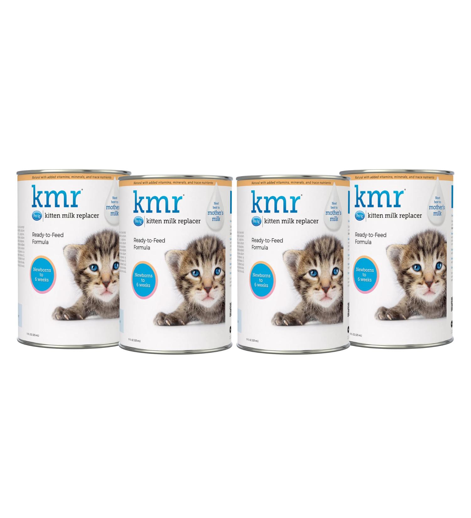 PetAg KMR Kitten Milk Replacer Liquid 11oz - Pack of 4 for Growing Kittens & Adult Cats - Buy Online on SooperMarket.com