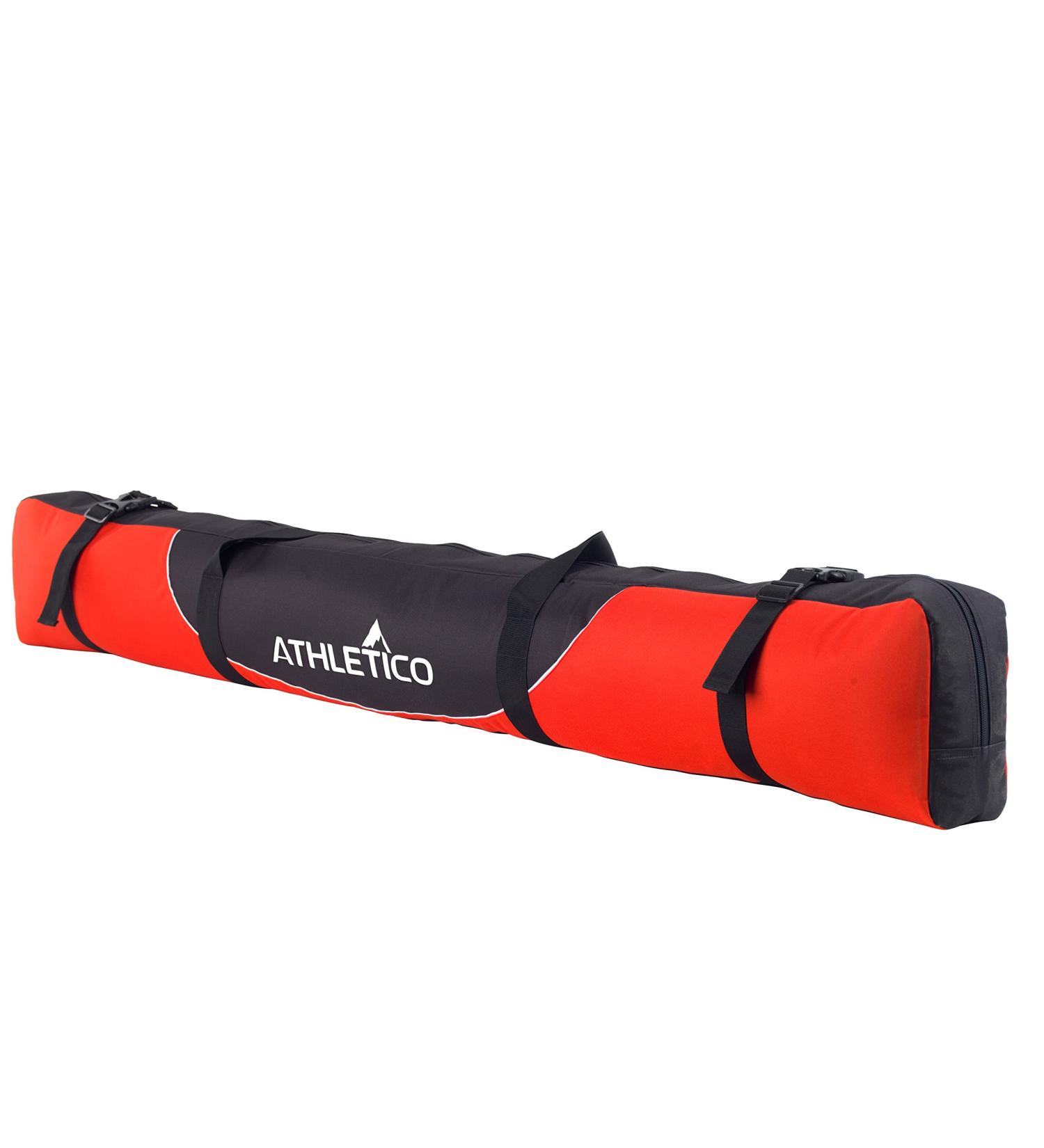 Athletico Mogul Padded Ski Bag - Red 170cm - Single Ski Travel Bag - Buy Online on SooperMarket.com