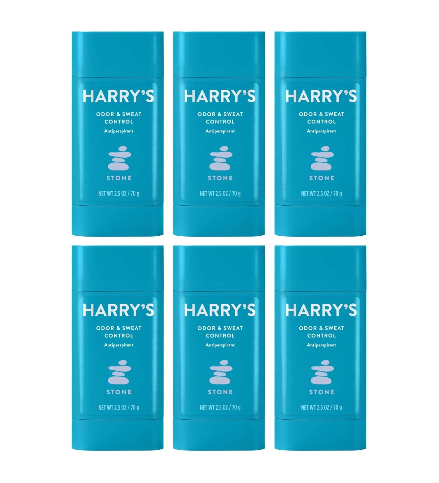 Harry's Men's Antiperspirant Stone - Odor & Sweat Control (6 Count) - Buy Online on SooperMarket.com
