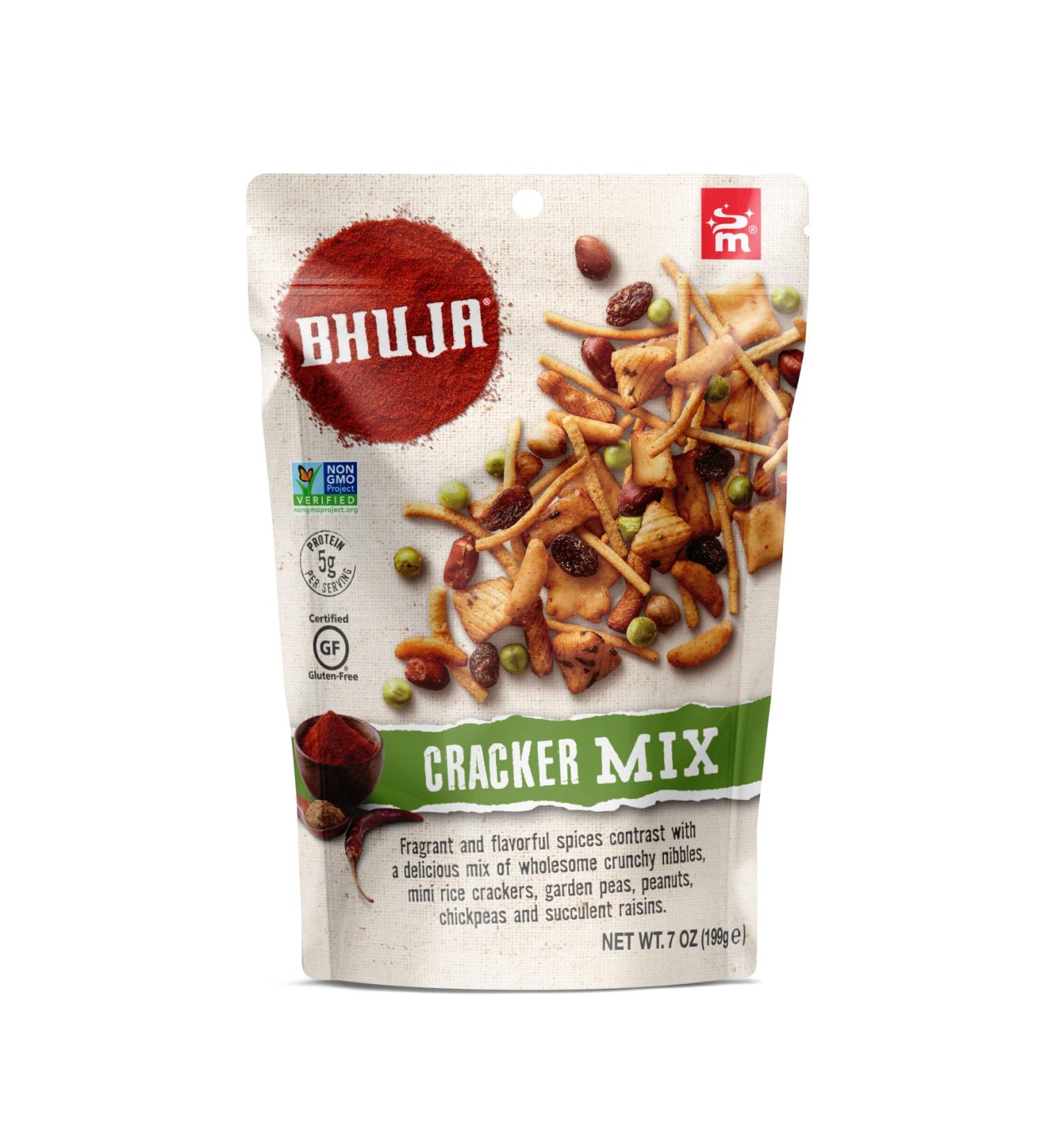 BHUJA Majans Gluten Free Non-GMO Cracker Mix 7 Ounce - Vegetarian Friendly, No Preservatives, No Artificial Colors or Flavors (Pack of 1) - Buy Online on SooperMarket.com