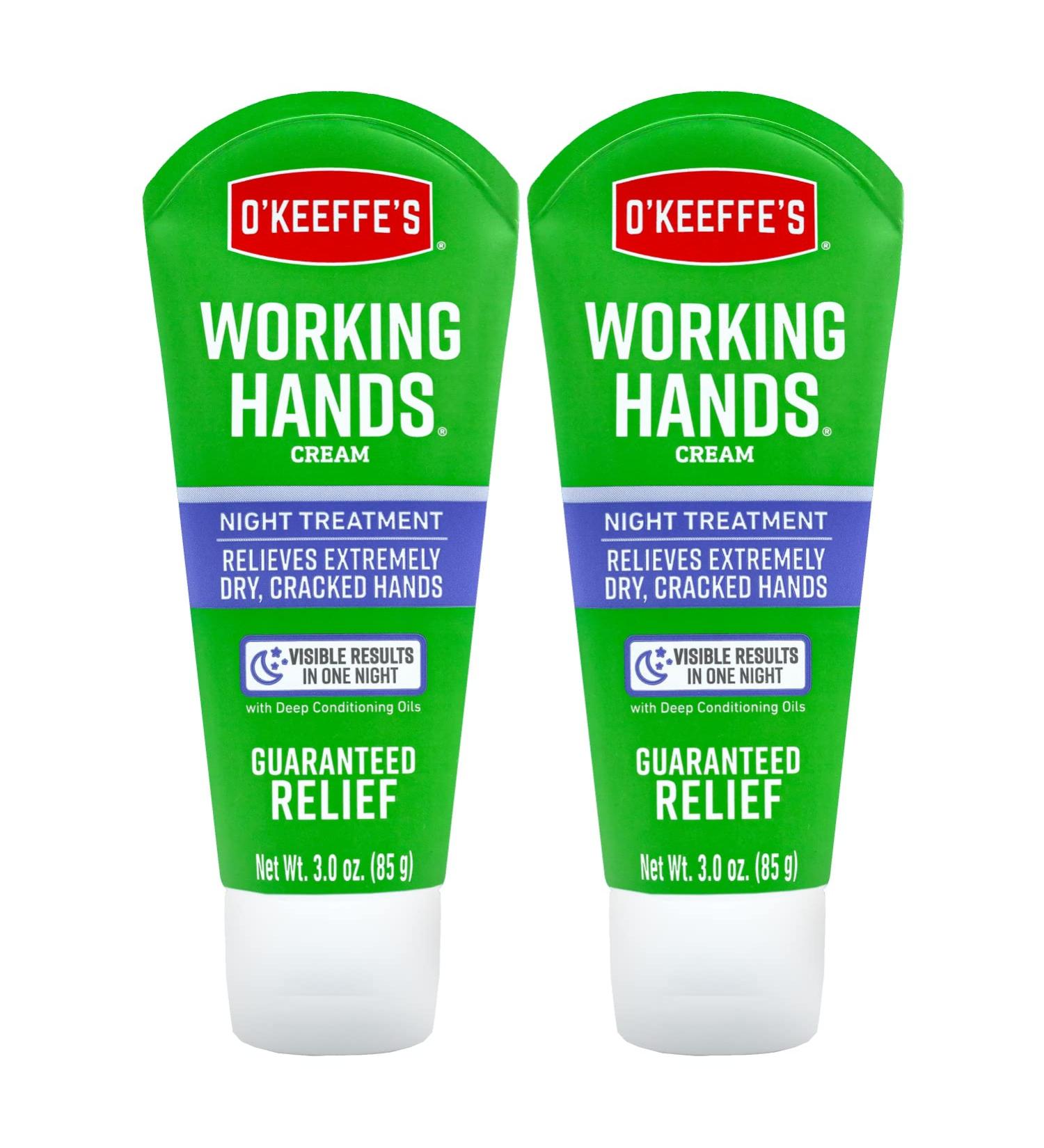 O'Keeffe's Working Hands Night Treatment Hand Cream 3 oz Tube - Pack of 2 - Buy Online on SooperMarket.com
