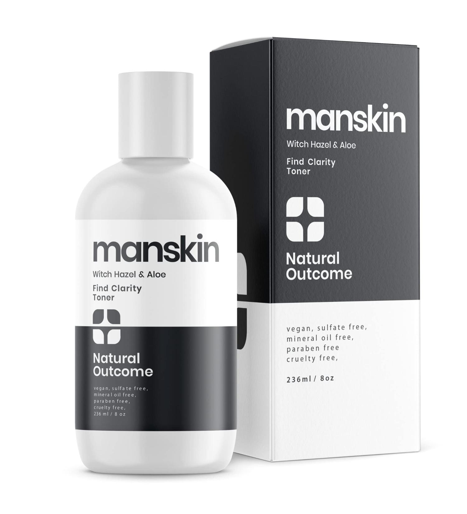 Natural Outcome Men's Facial Toner - Pore Cleansing Astringent with Witch Hazel & Aloe Vera | Enhances Complexion | For All Skin Types | 8 Oz - Buy Online on SooperMarket.com