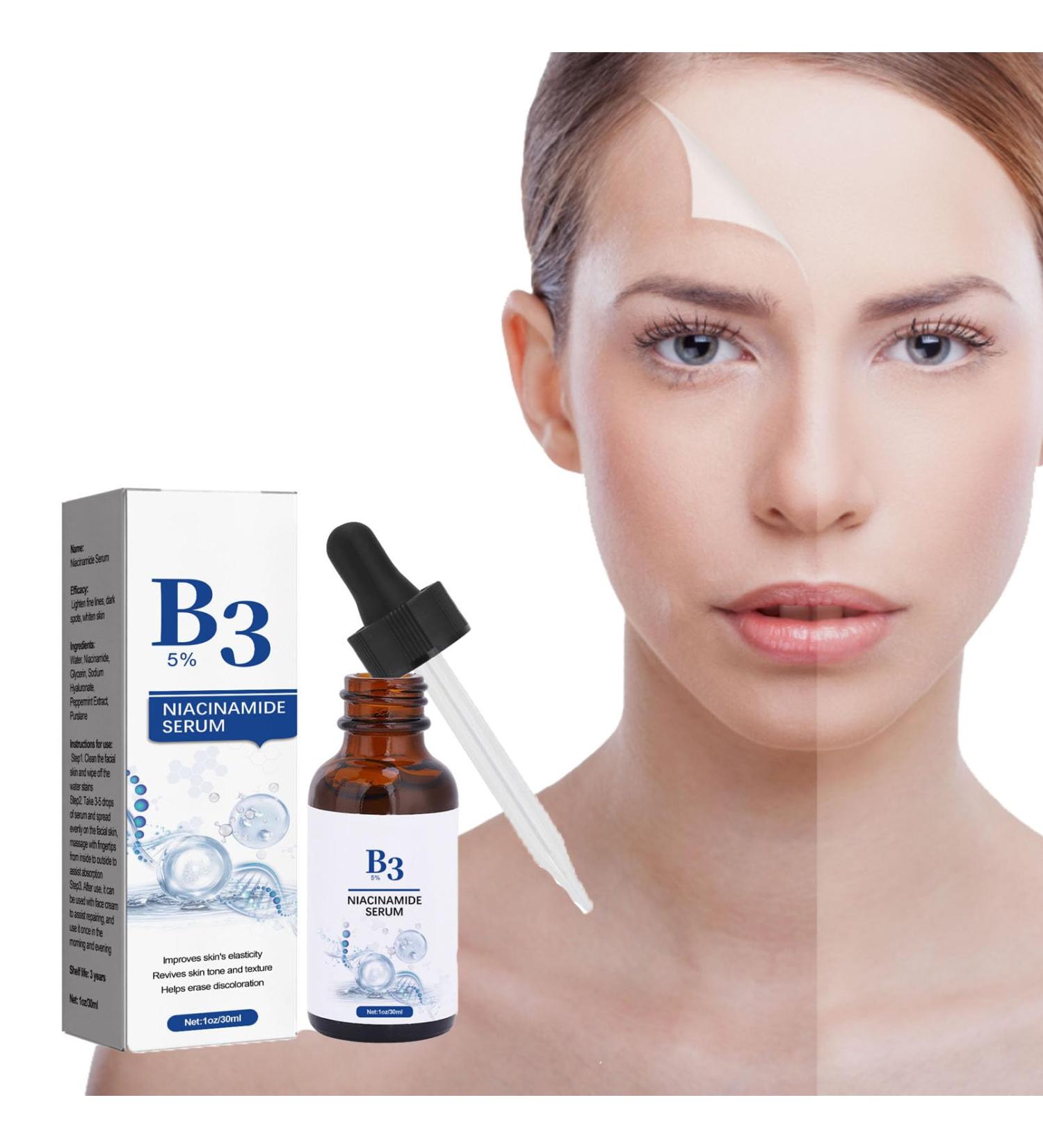 Nmbol Niacinamide Serum for Face Niacinamide Serum Anti-Aging Facial Essence Reines 5% Niacinamide Vitamin B3 & Hyaluronic Acid Pkin brightening essence for fading dark spots. - Buy Online on SooperMarket.com