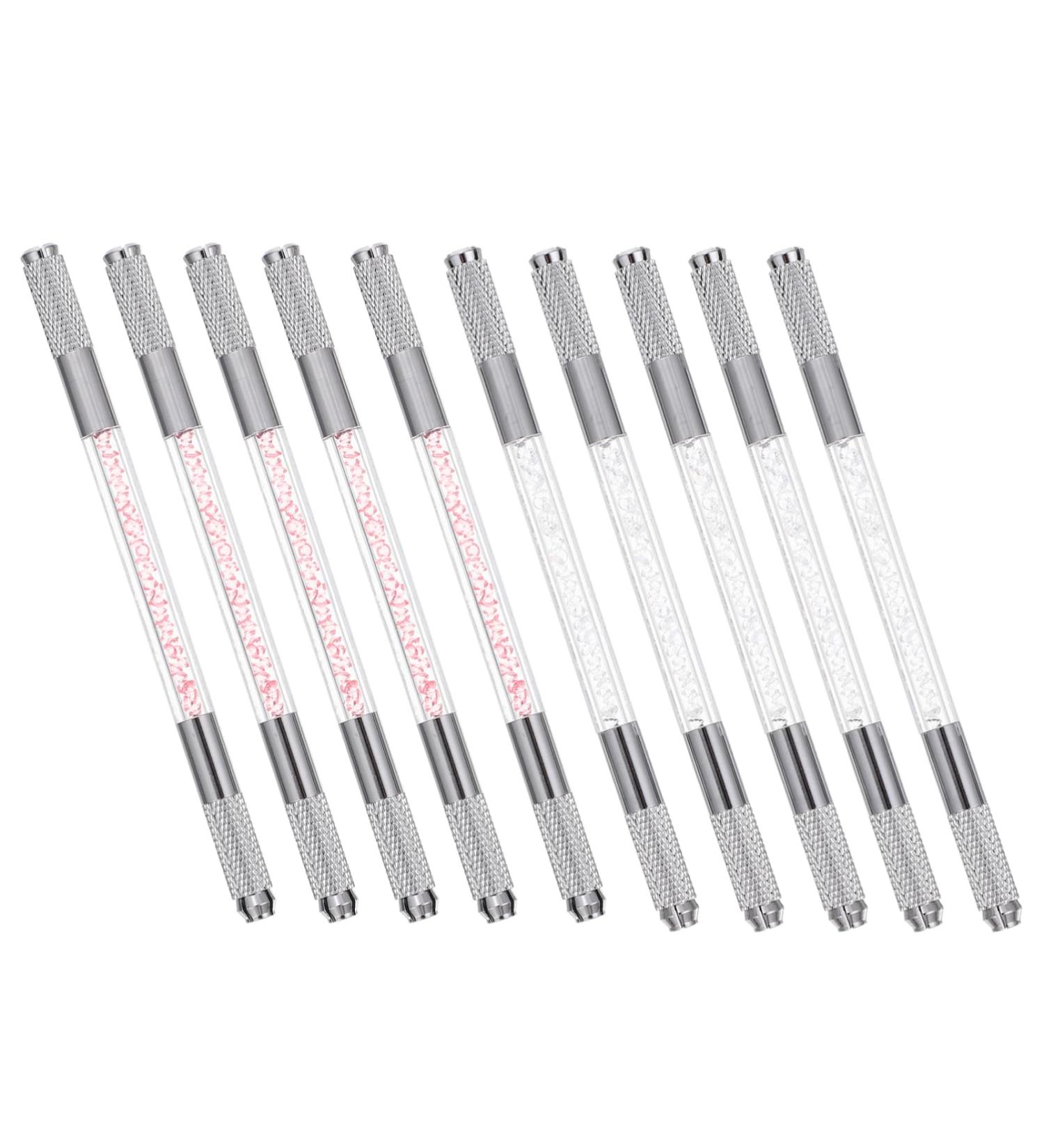 NOLITOY Makeup Gadgets 10pcs Pencils Makeup Tools Heads Tool Double Tattooing Needle Manual Long Pencil Eyebrow Pens End - Buy Online on SooperMarket.com