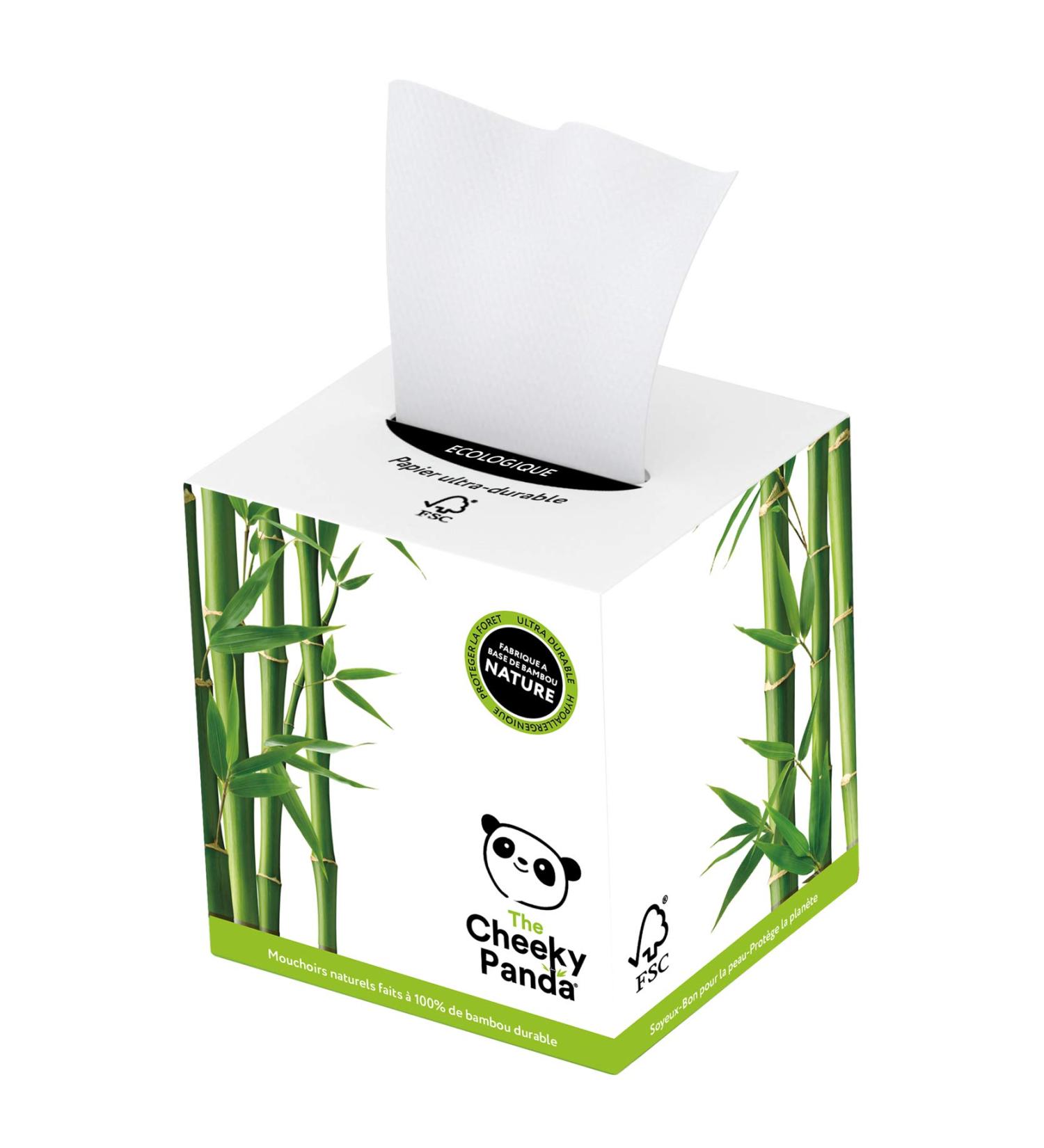 The Cheeky Panda tissue box | Tissue box made of bamboo | 56 tissues 56 pieces (1 pack)