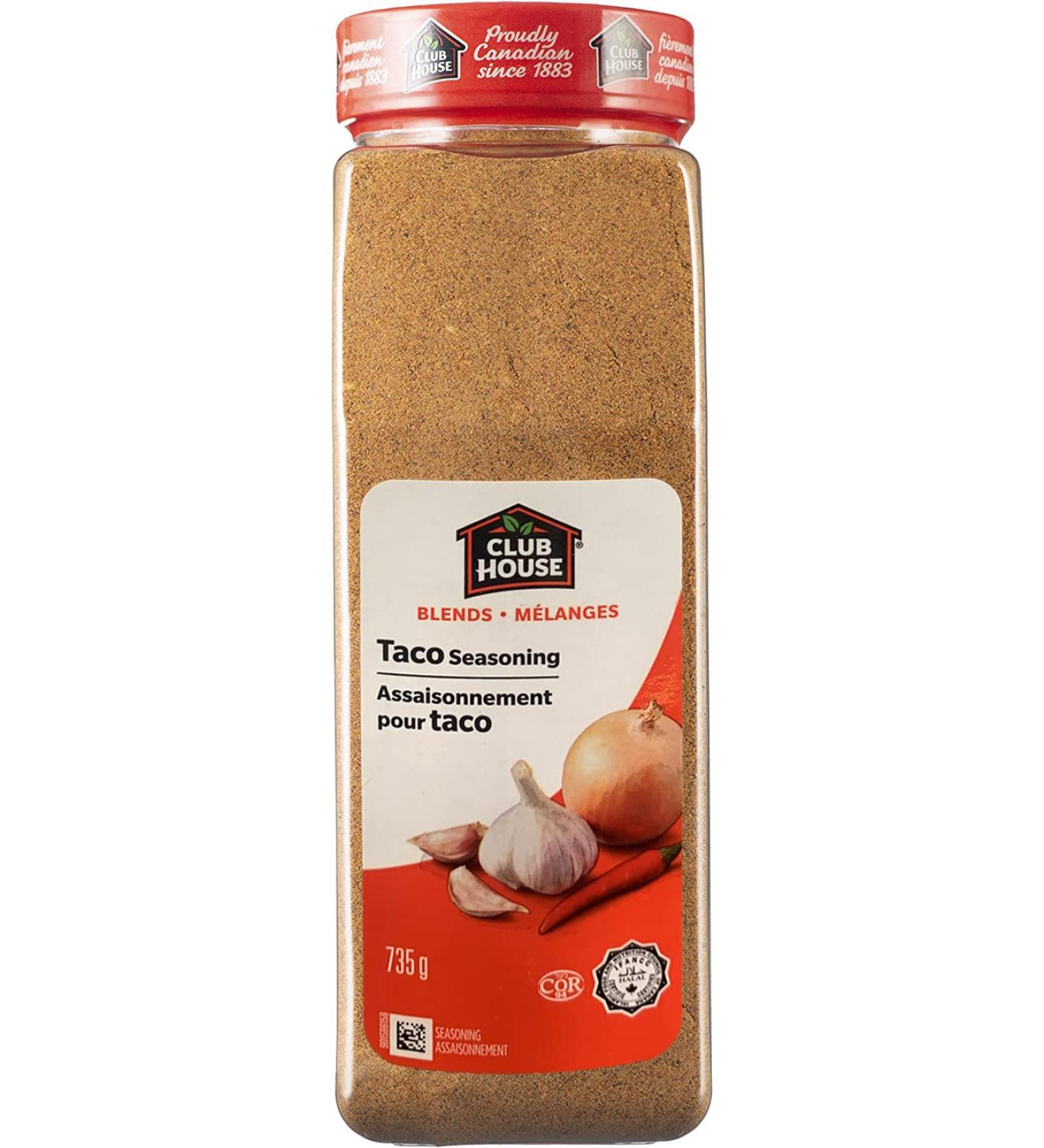 Club House Quality Natural Herbs and Spices Taco Seasoning 735g - Buy Online on SooperMarket.com
