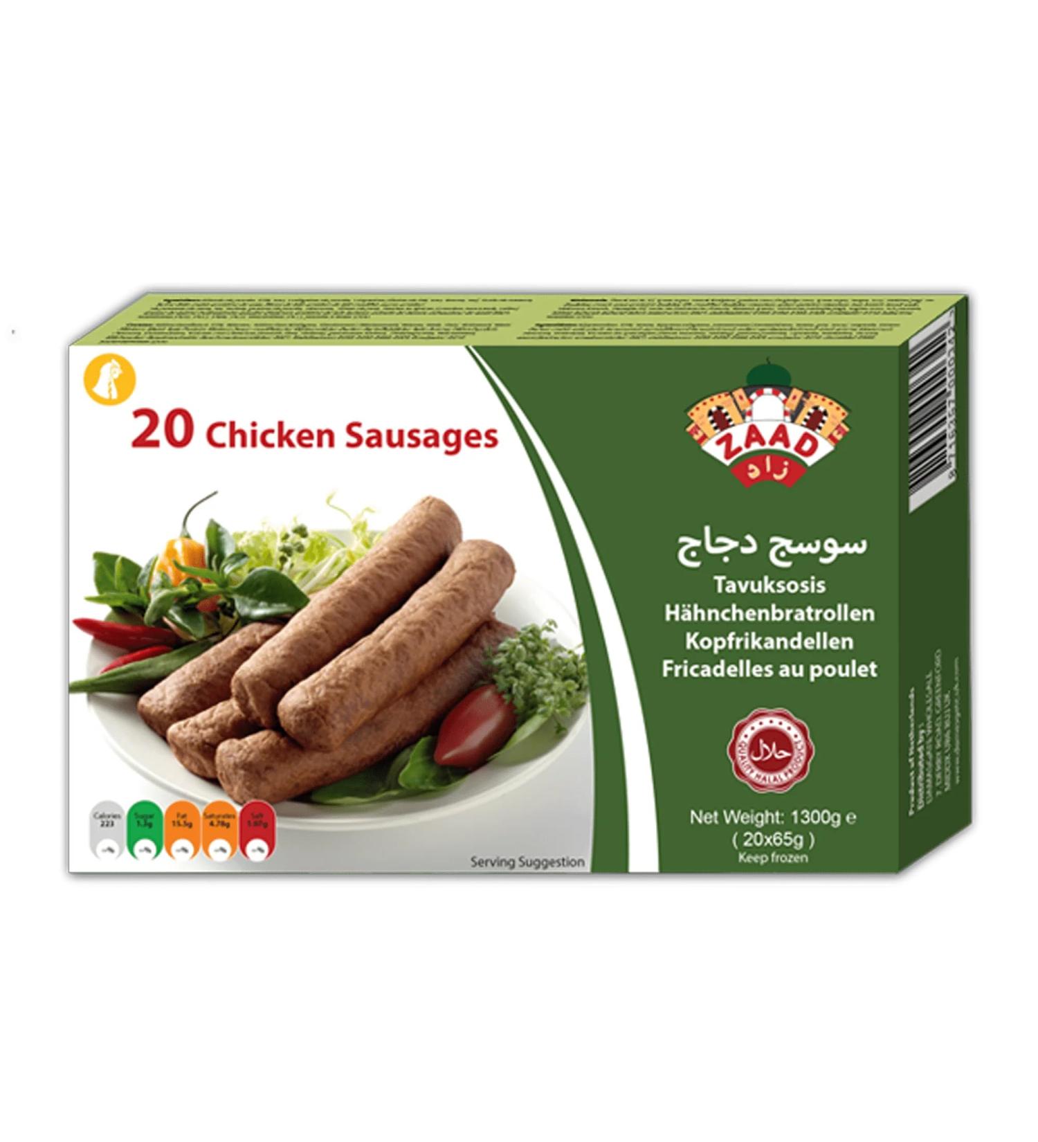 Zaad Chicken Sausages 1.3kg-Fd