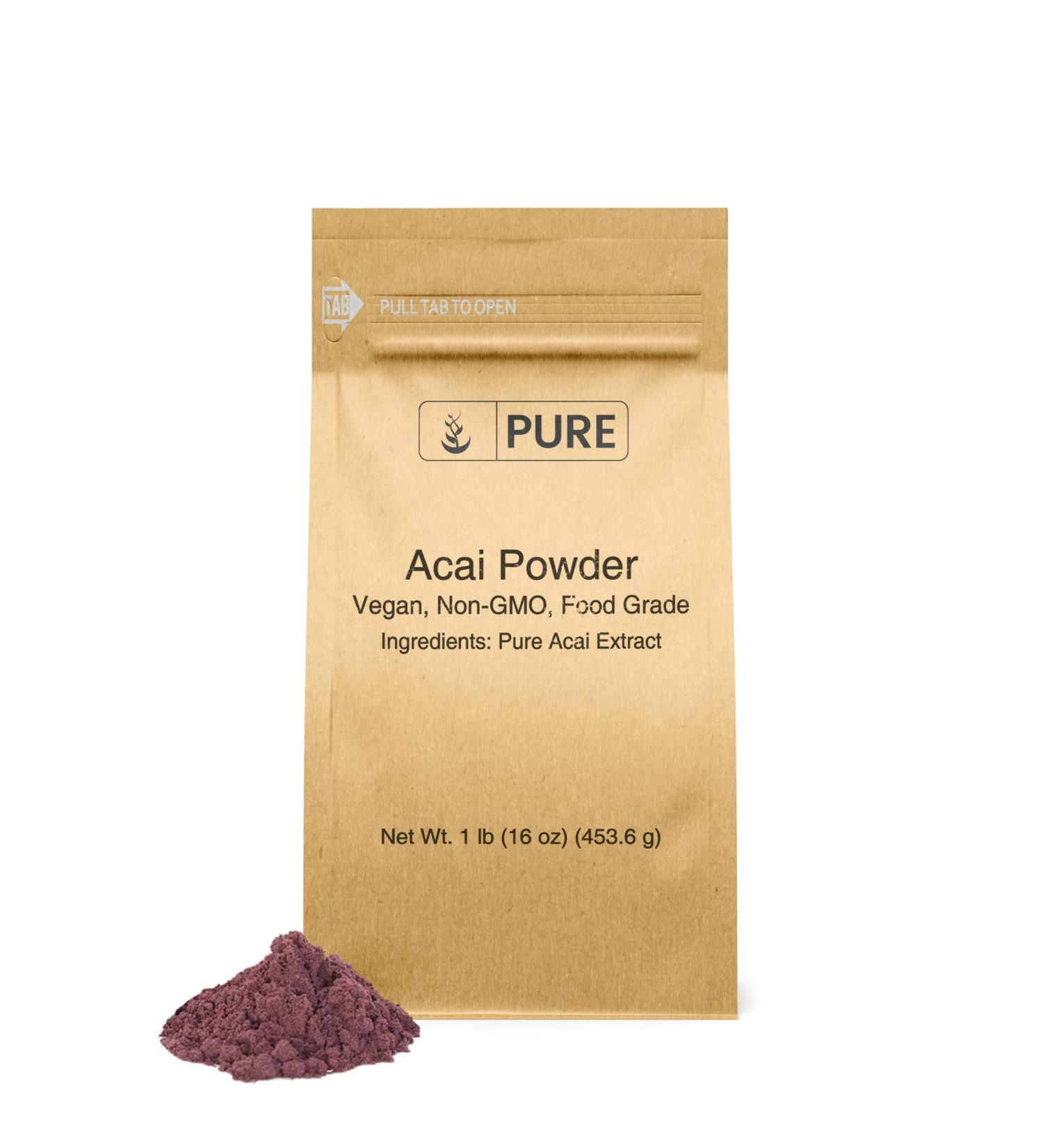 Organic Acai Powder 1lb - Vegan Superfood, Non-GMO - Pure Original Ingredients - Buy Online on SooperMarket.com