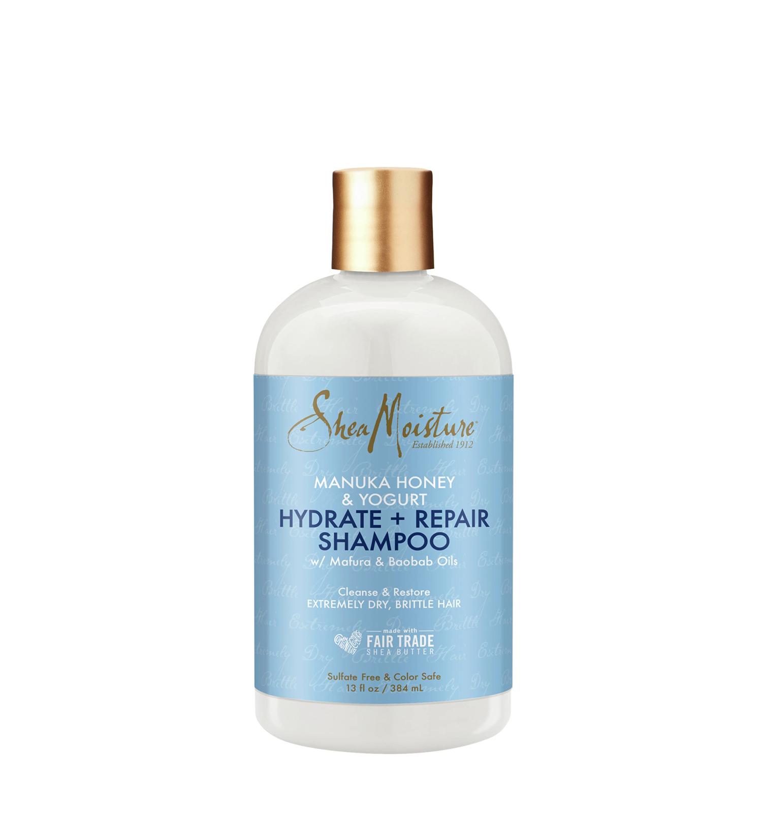 SheaMoisture Manuka Honey & Shea Butter Shampoo - Hydrate & Repair Damaged Hair (13 oz) - Buy Online on SooperMarket.com