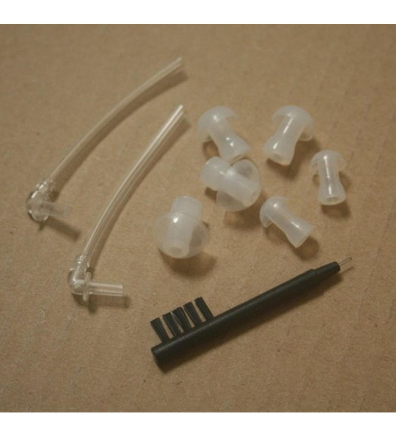 Hiibaby 2 x Sound Tubes + 6 x Ear Plugs/Pieces/Domes + 3in1 Hearing Aids Cleaning Tool - Buy Online on SooperMarket.com