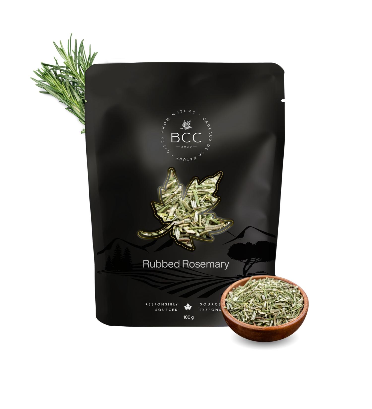 Rubbed Rosemary 100g Natural Herb Premium Quality Non-GMO Gluten-Free Aromatic Herb for Cooking Seasoning and Marinades Fresh and Fragrant No Additives - Buy Online on SooperMarket.com