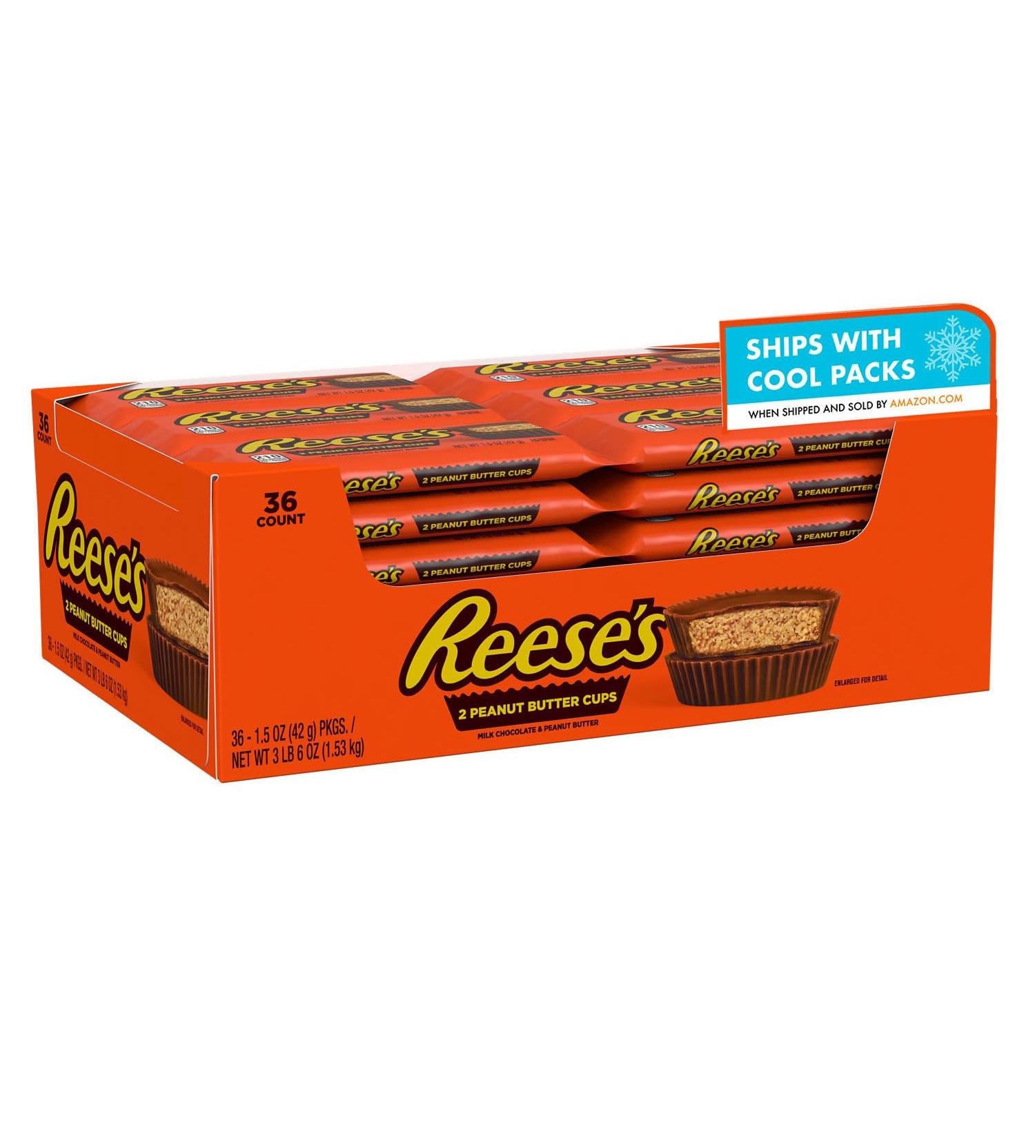 Buy Reese's Peanut Butter Cups - 1.5 oz (36 Pack) | International Shipping Available - Buy Online on SooperMarket.com